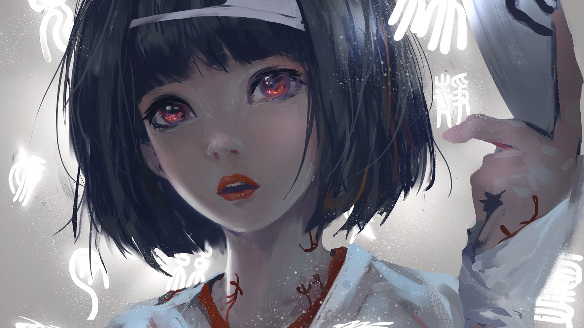 Girl from Noragami with red eyes HD Wallpaper