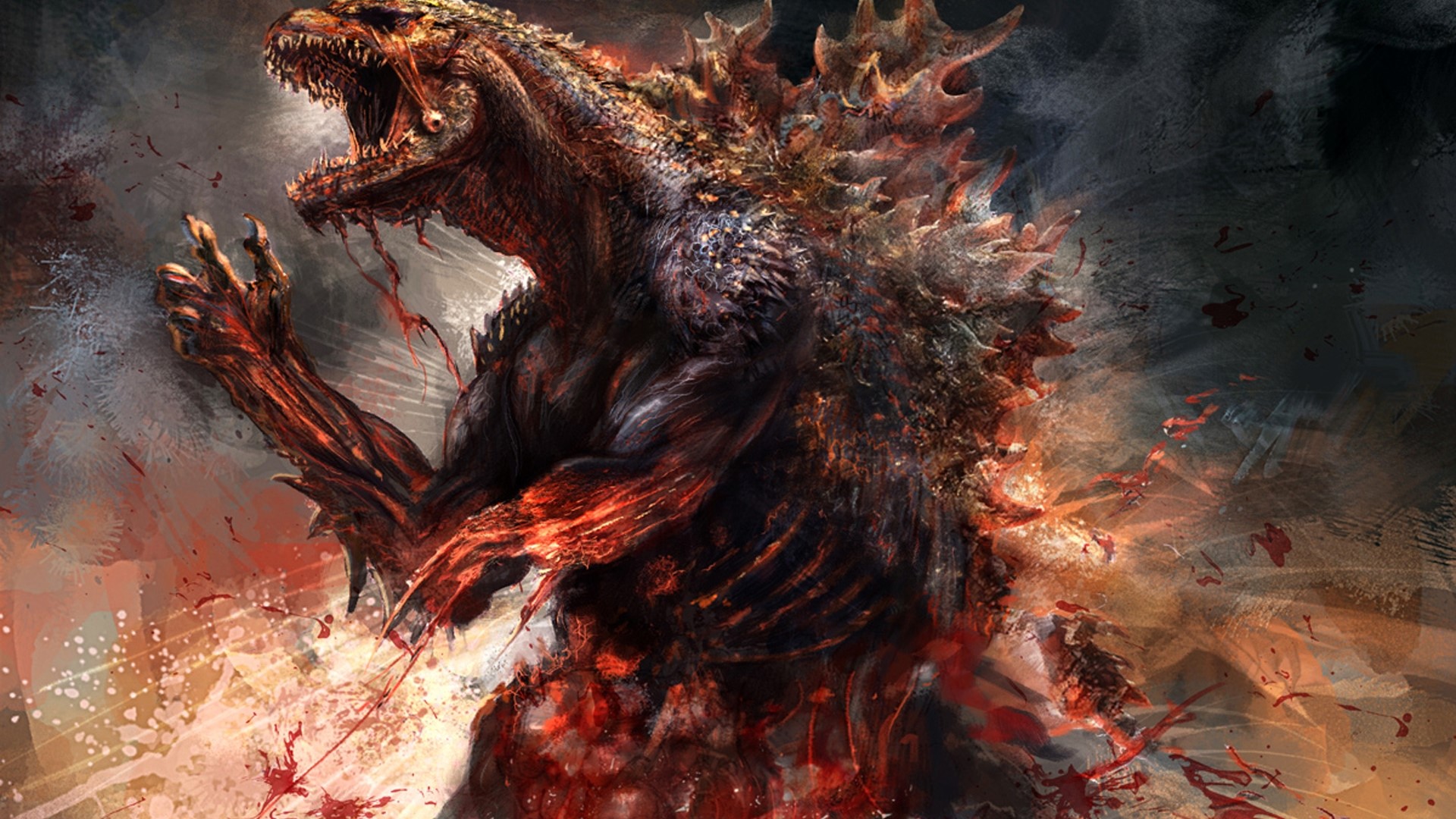 Godzilla 2014 Concept Artwork HD Wallpaper