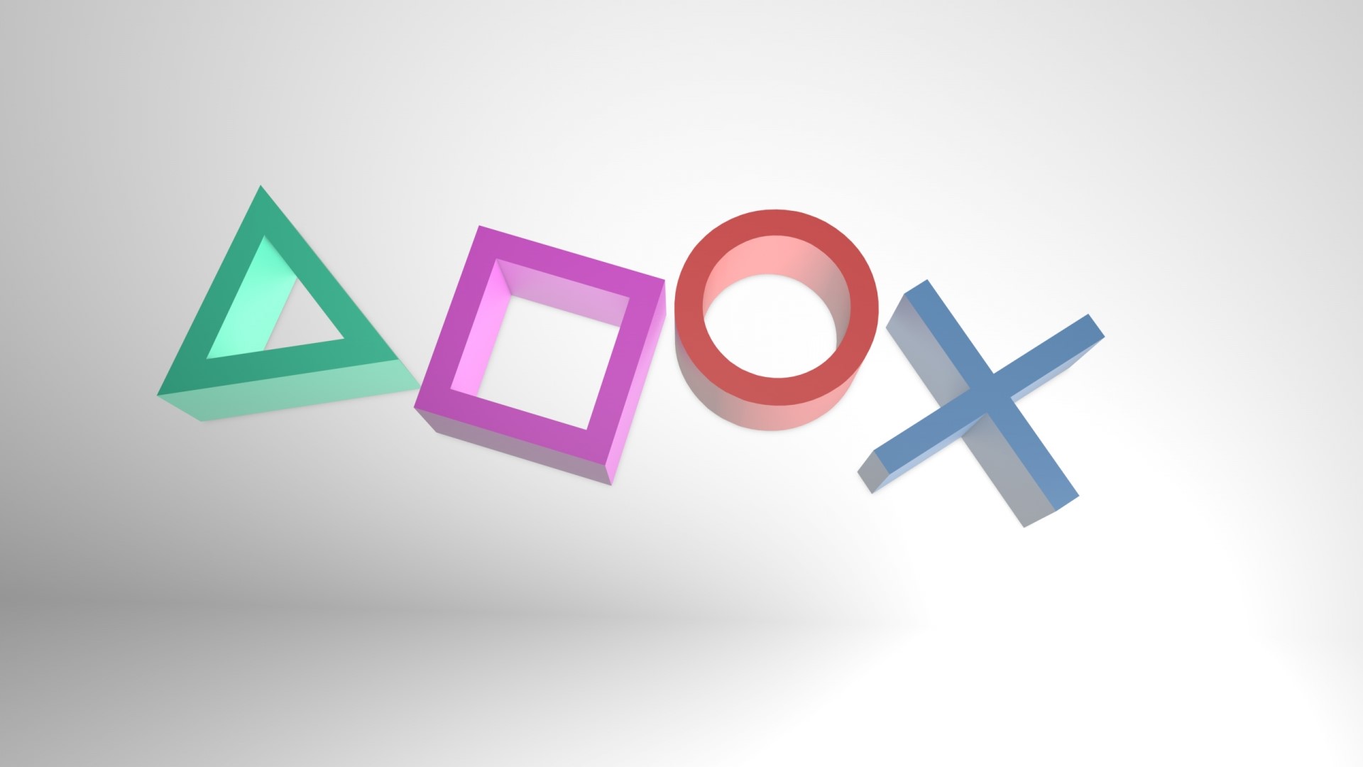 Playstation Symbols Triangle Square Circle Cross HD Wallpaper