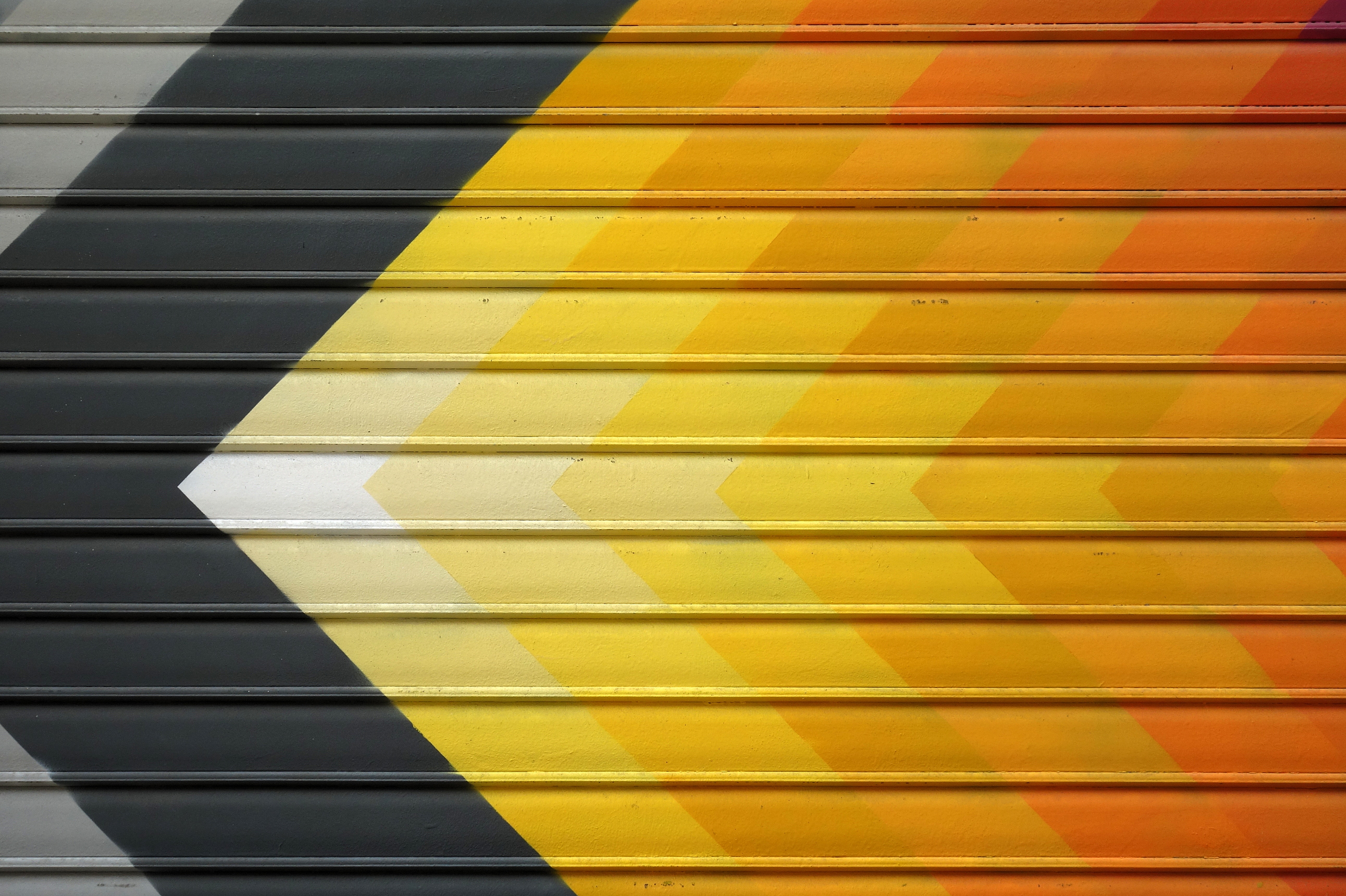 Abstract Arrow Pattern on Roller Shutter HD Wallpaper