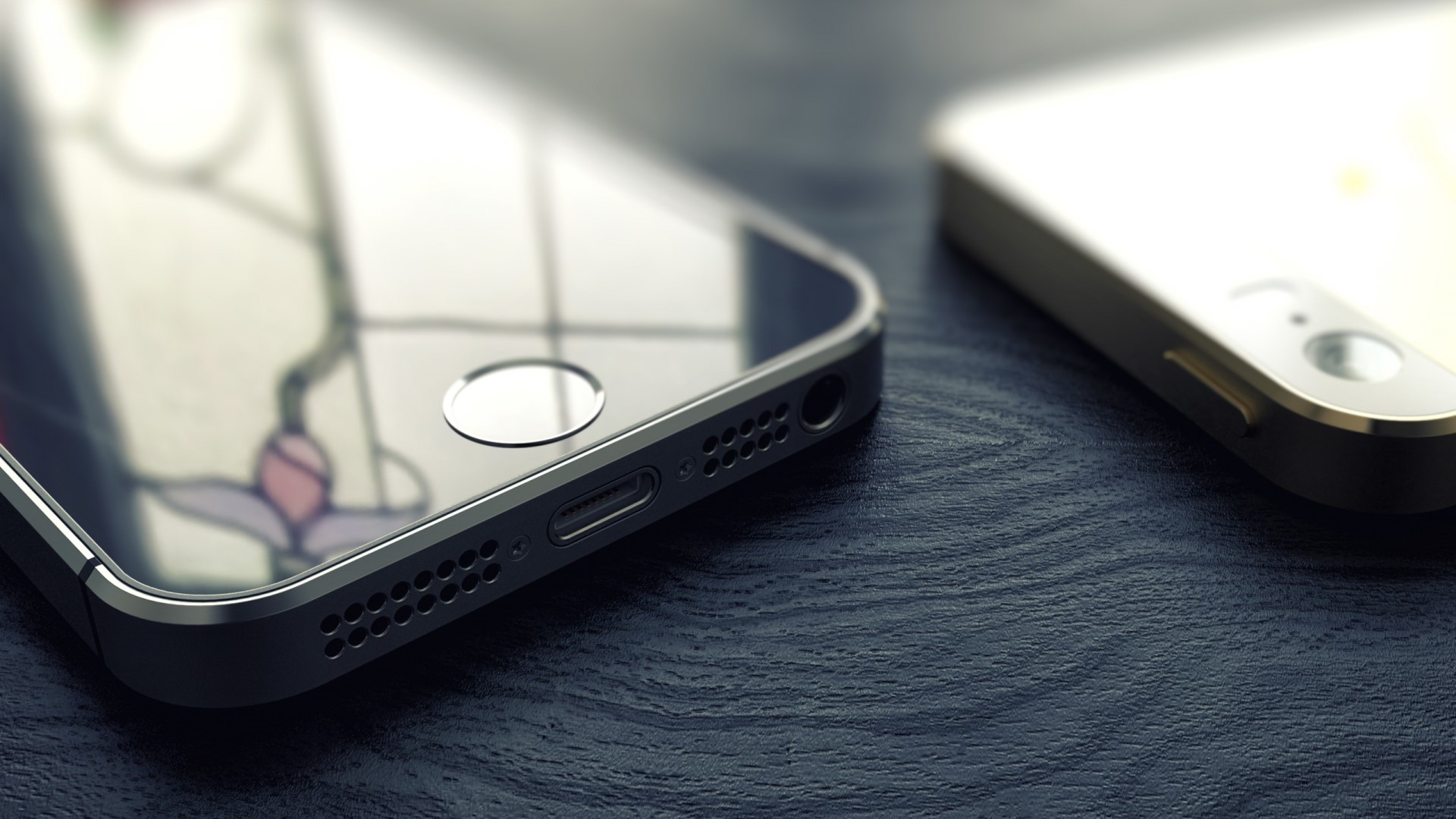 iPhone 5s Gold Design HD Wallpaper