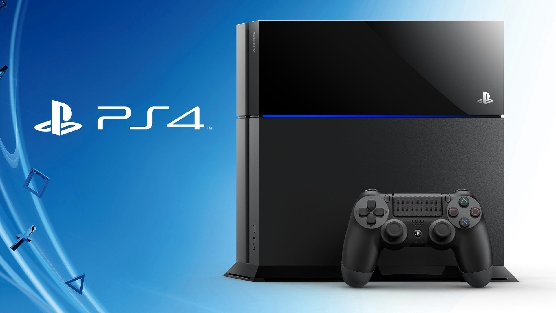 Playstation 4 console and controller HD Wallpaper