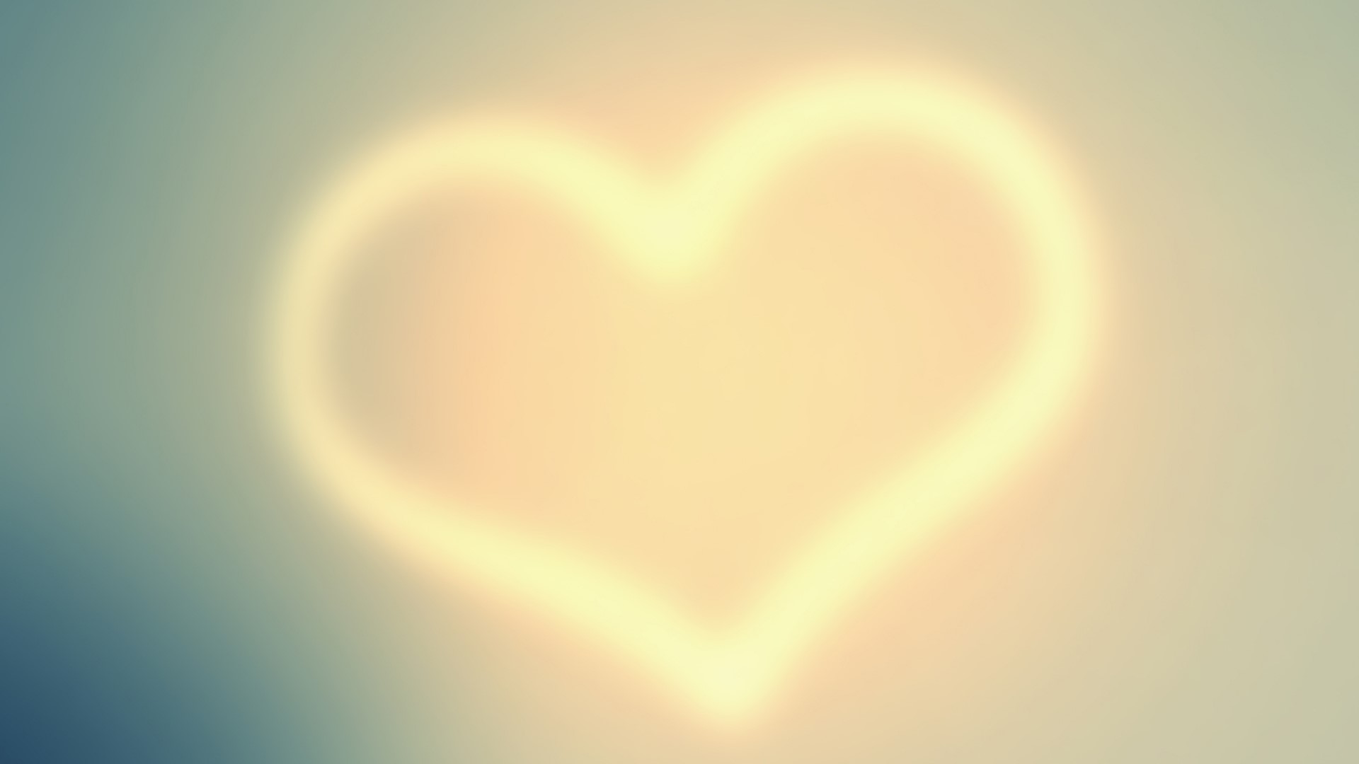 Blurred Heart Love Background HD Wallpaper