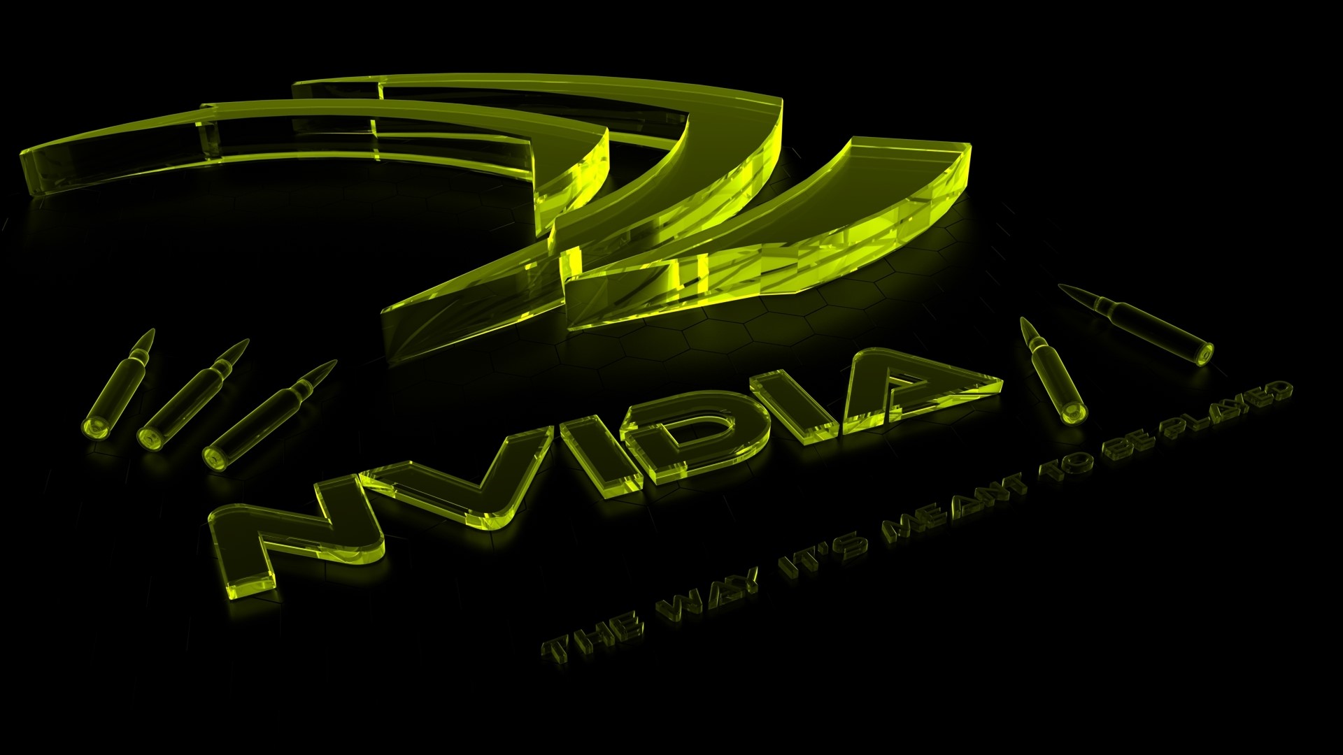 Nvidia logo with bullets and text HD Wallpaper