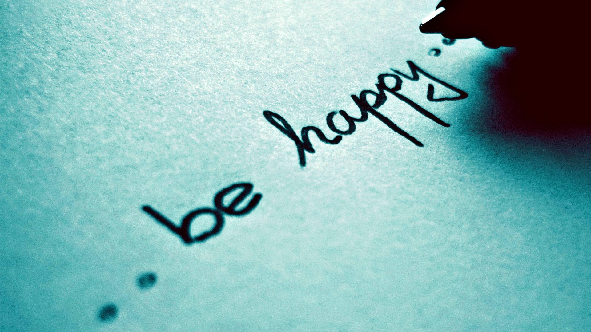 Be Happy handwritten quote HD Wallpaper