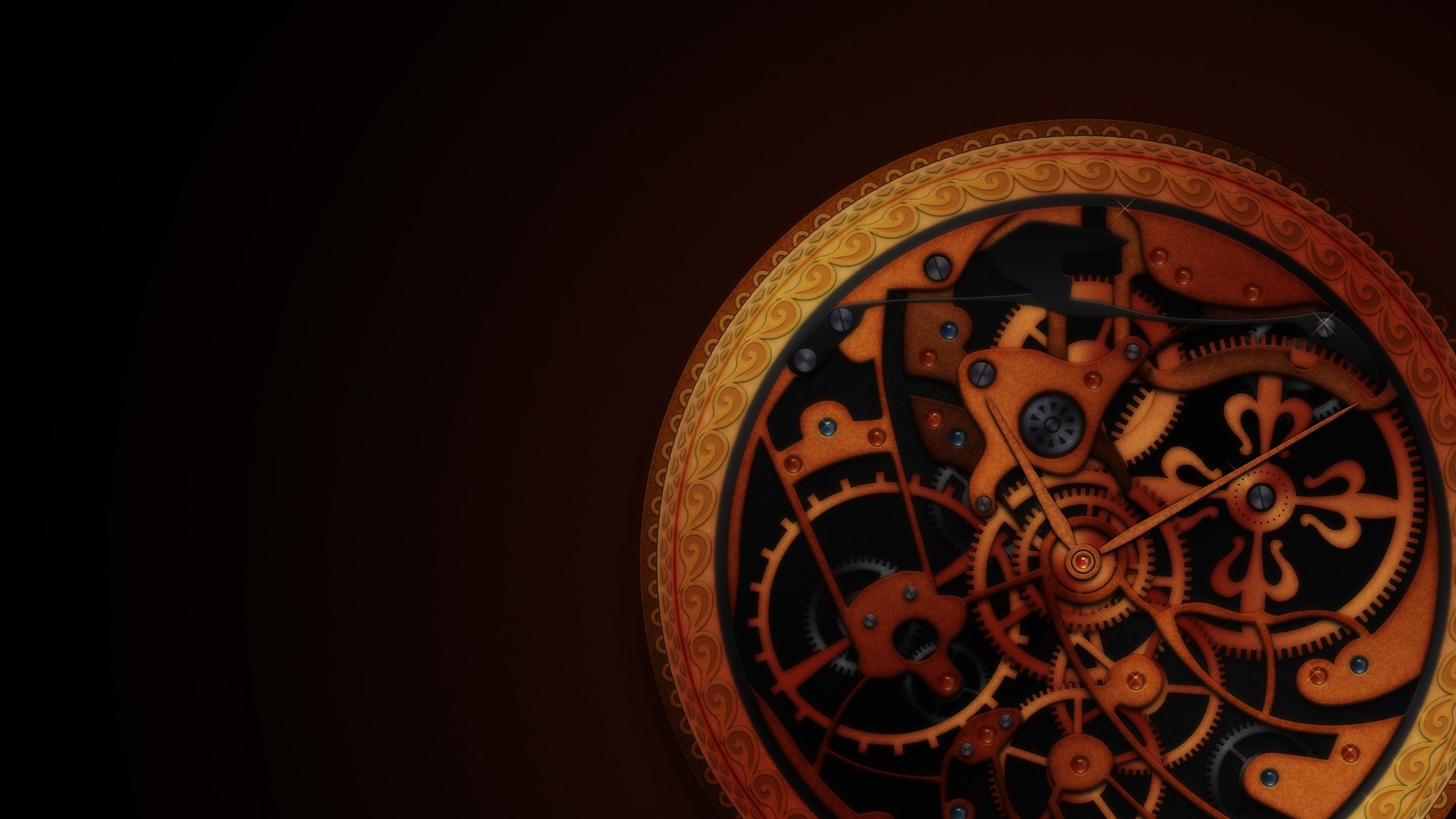 The Golden Compass pocket watch mechanism HD Wallpaper