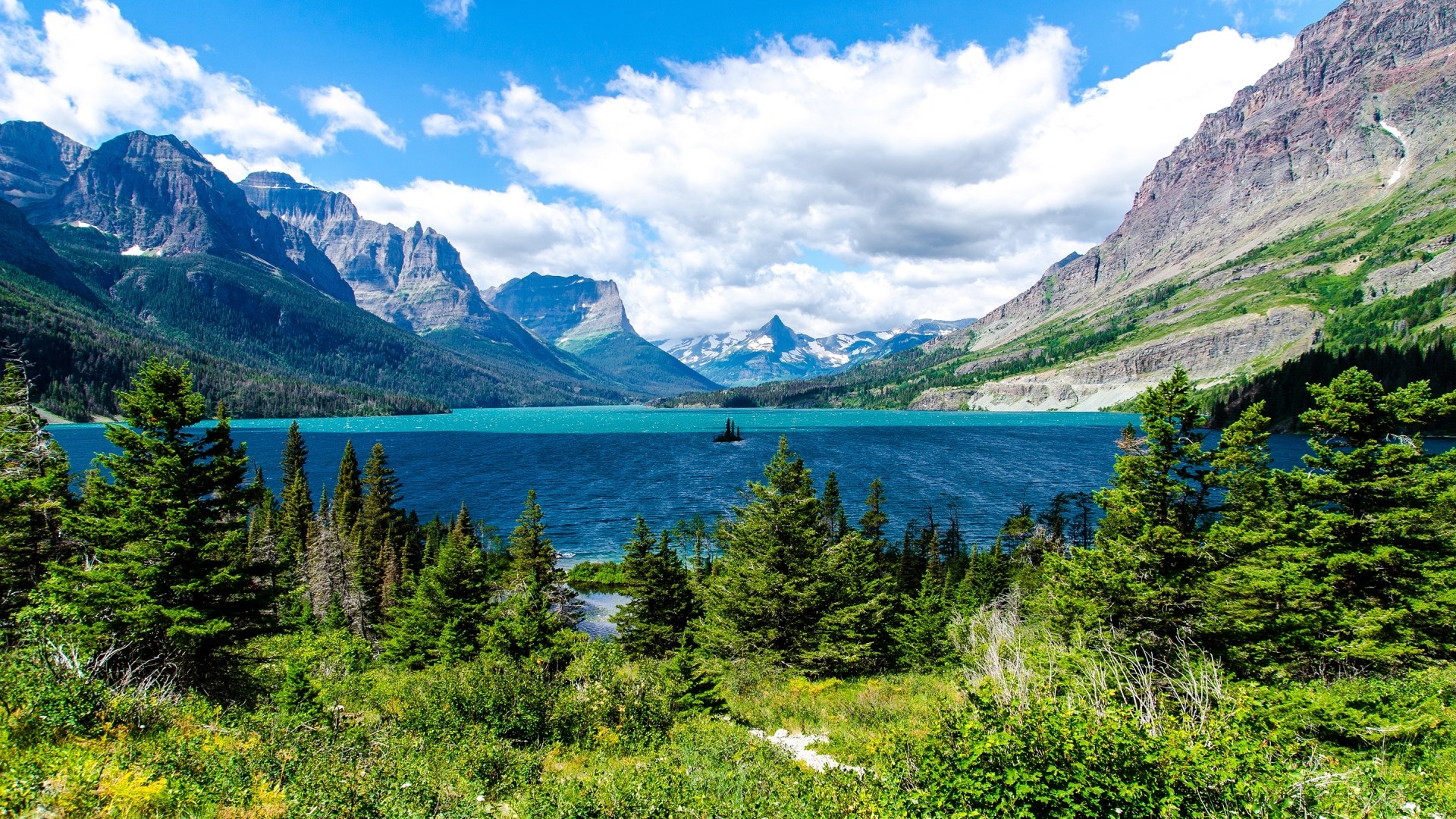 Saint Mary Lake, Glacier National Park HD Wallpaper