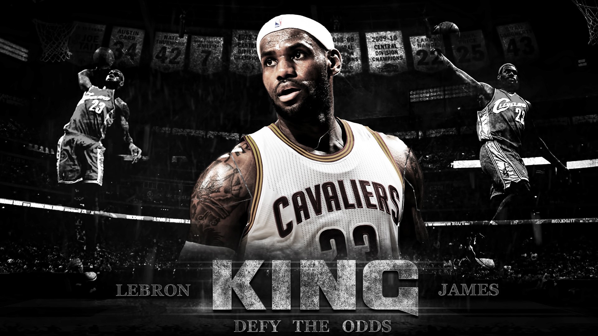 LeBron James "King" Cavaliers Defy the Odds HD Wallpaper