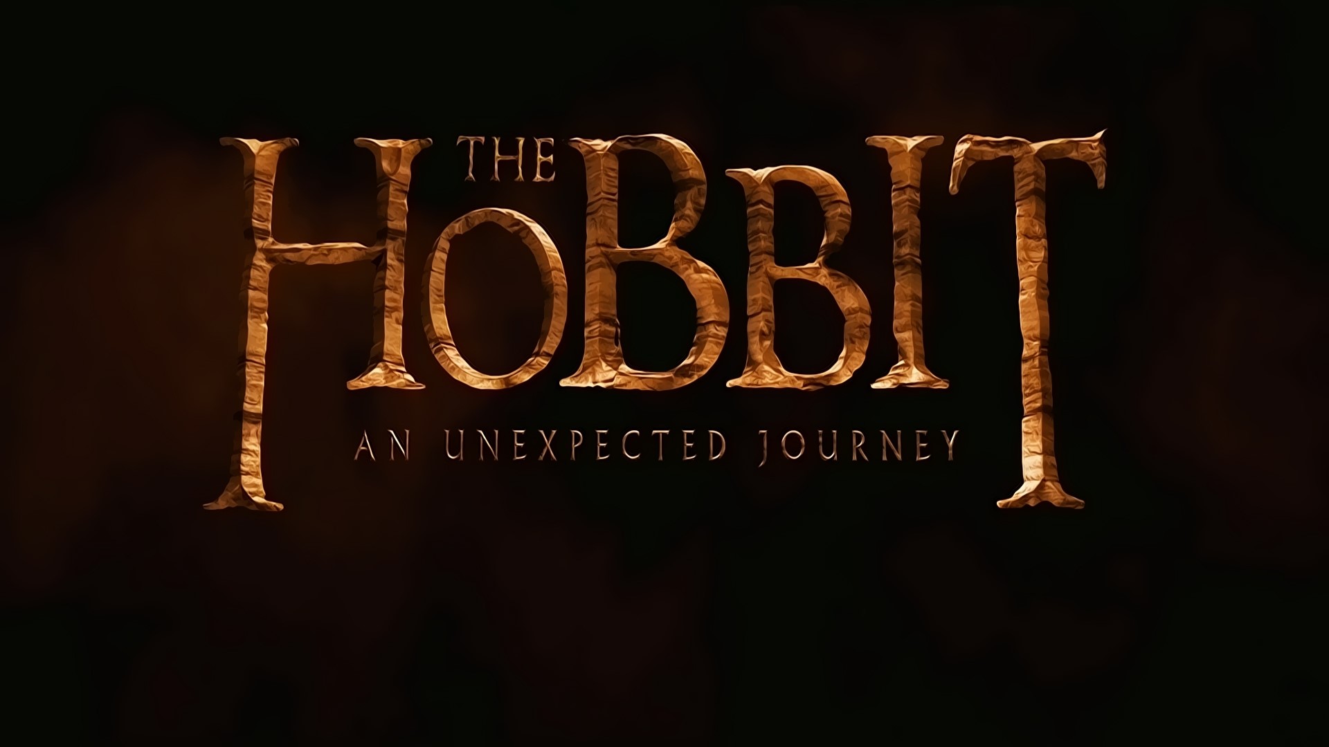 The Hobbit An Unexpected Journey Movie Title HD Wallpaper