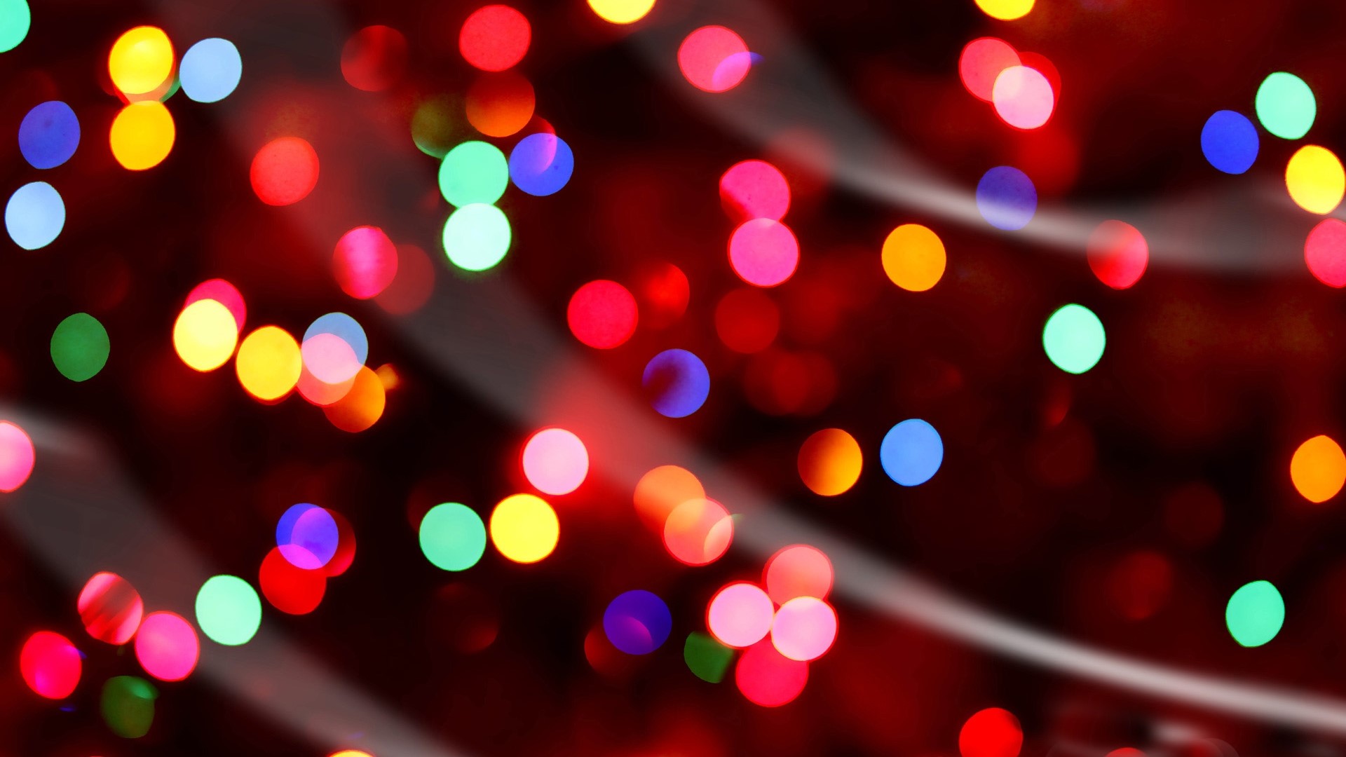 Colorful Bokeh Lights on Dark Background HD Wallpaper