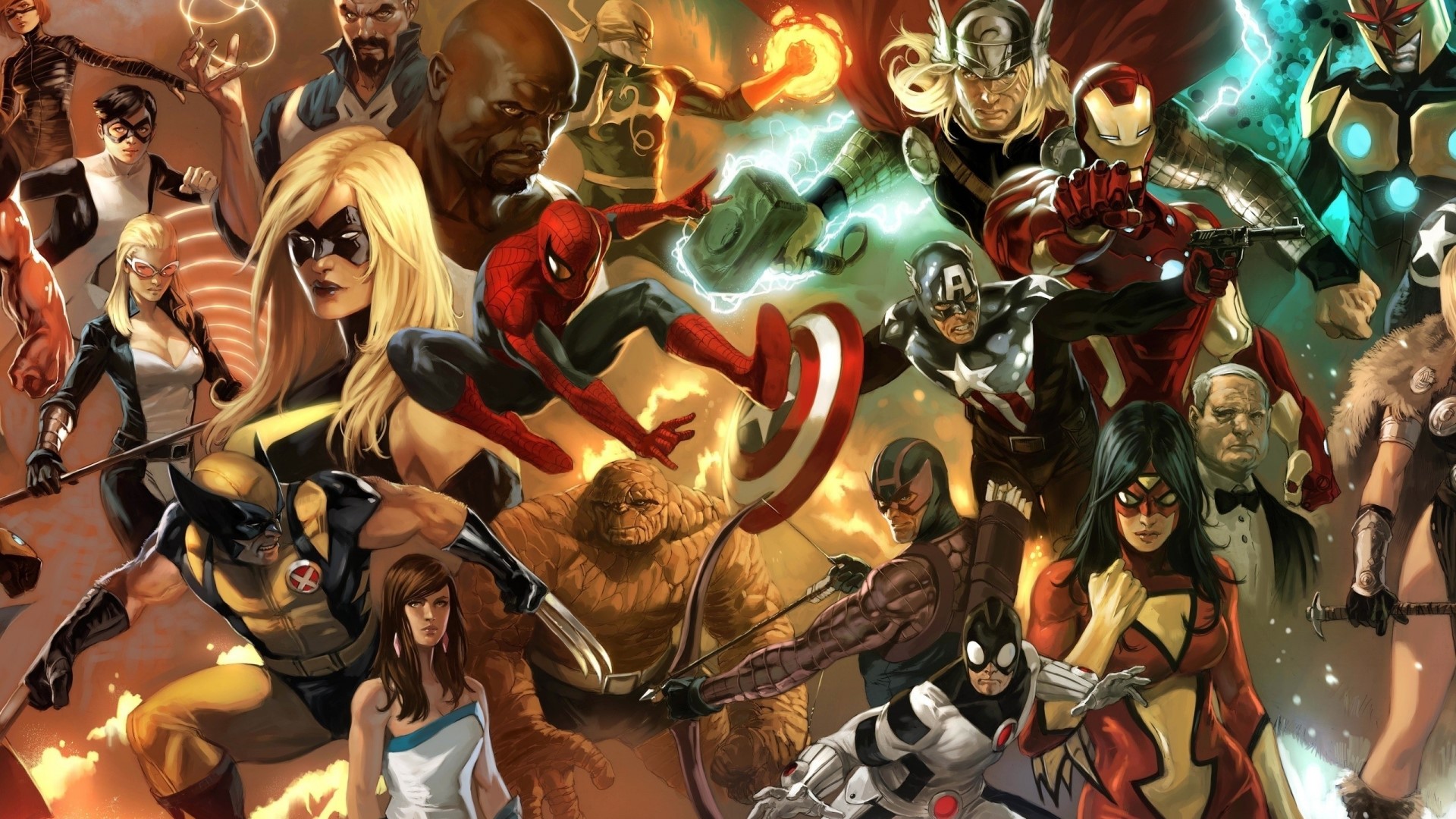 Marvel Comics Heroes Assemble HD Wallpaper
