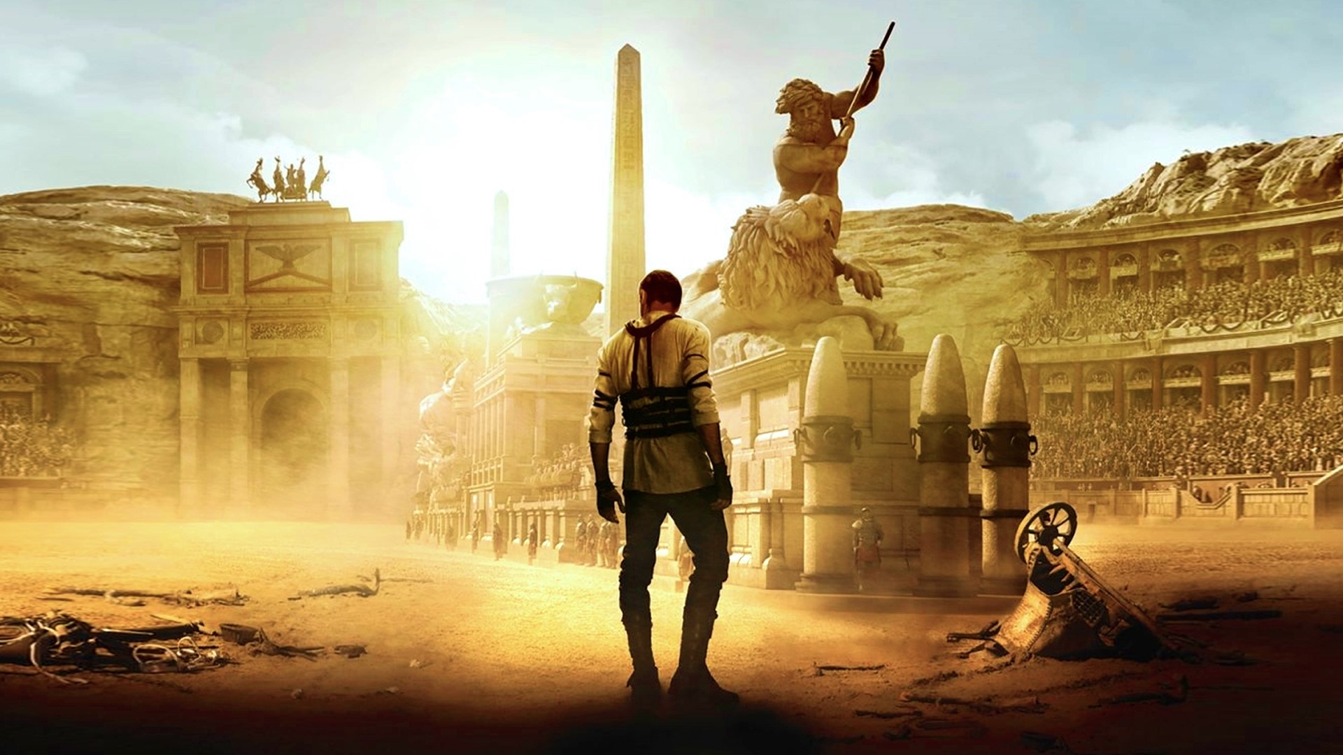 Ben Hur in ancient Roman arena HD Wallpaper