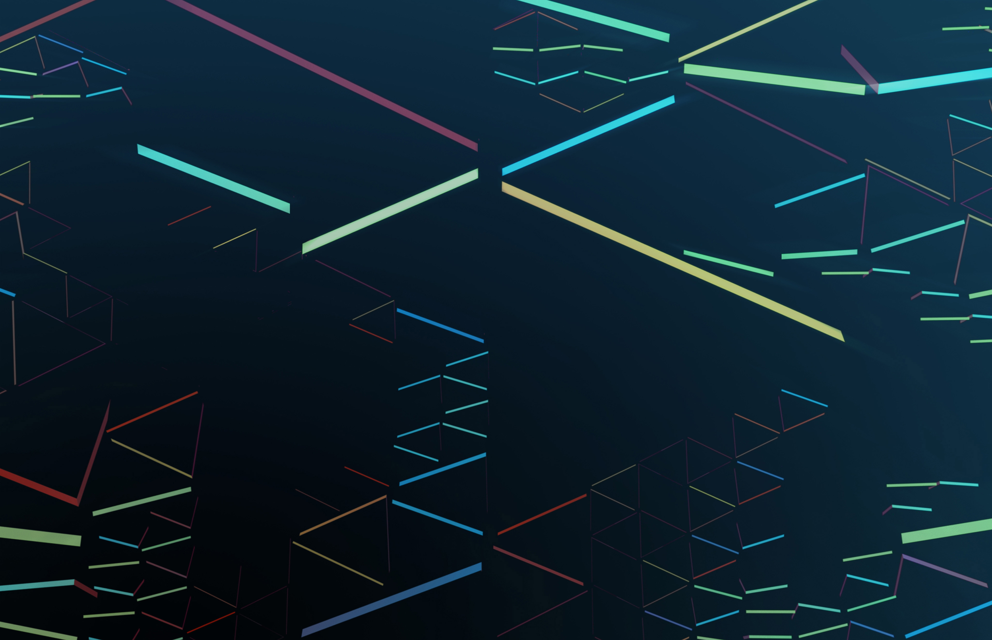 Abstract geometric lines on dark background HD Wallpaper