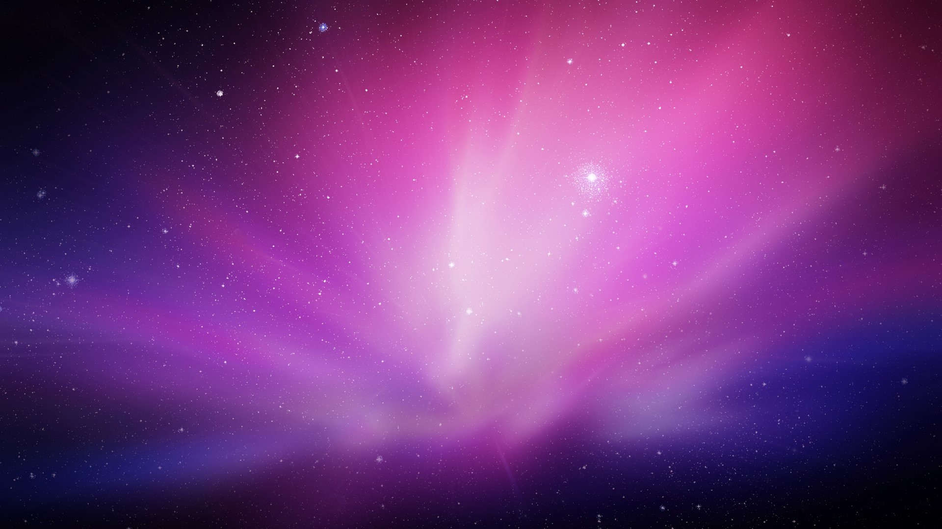 Purple and pink nebula with stars HD Wallpaper