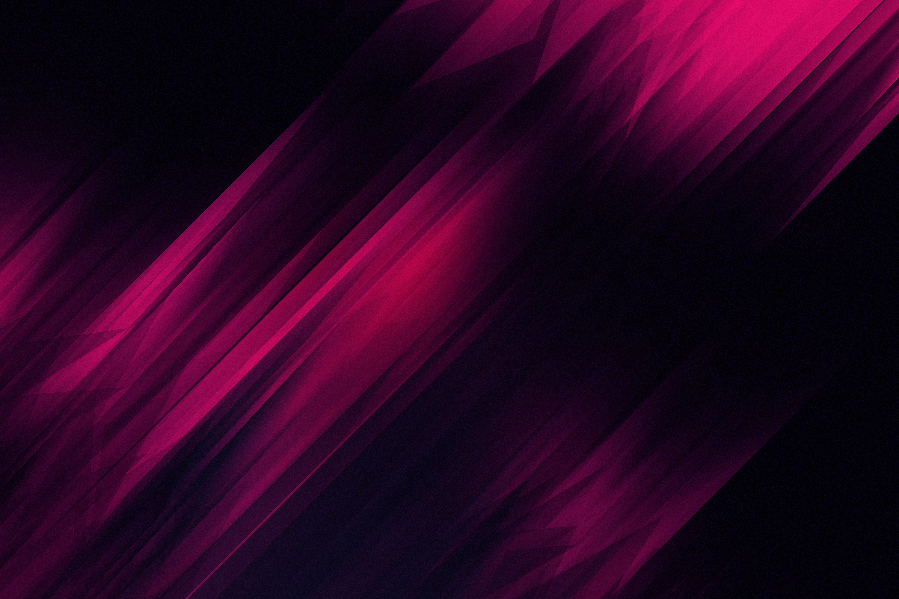 Abstract Pink and Black Geometric Lines HD Wallpaper
