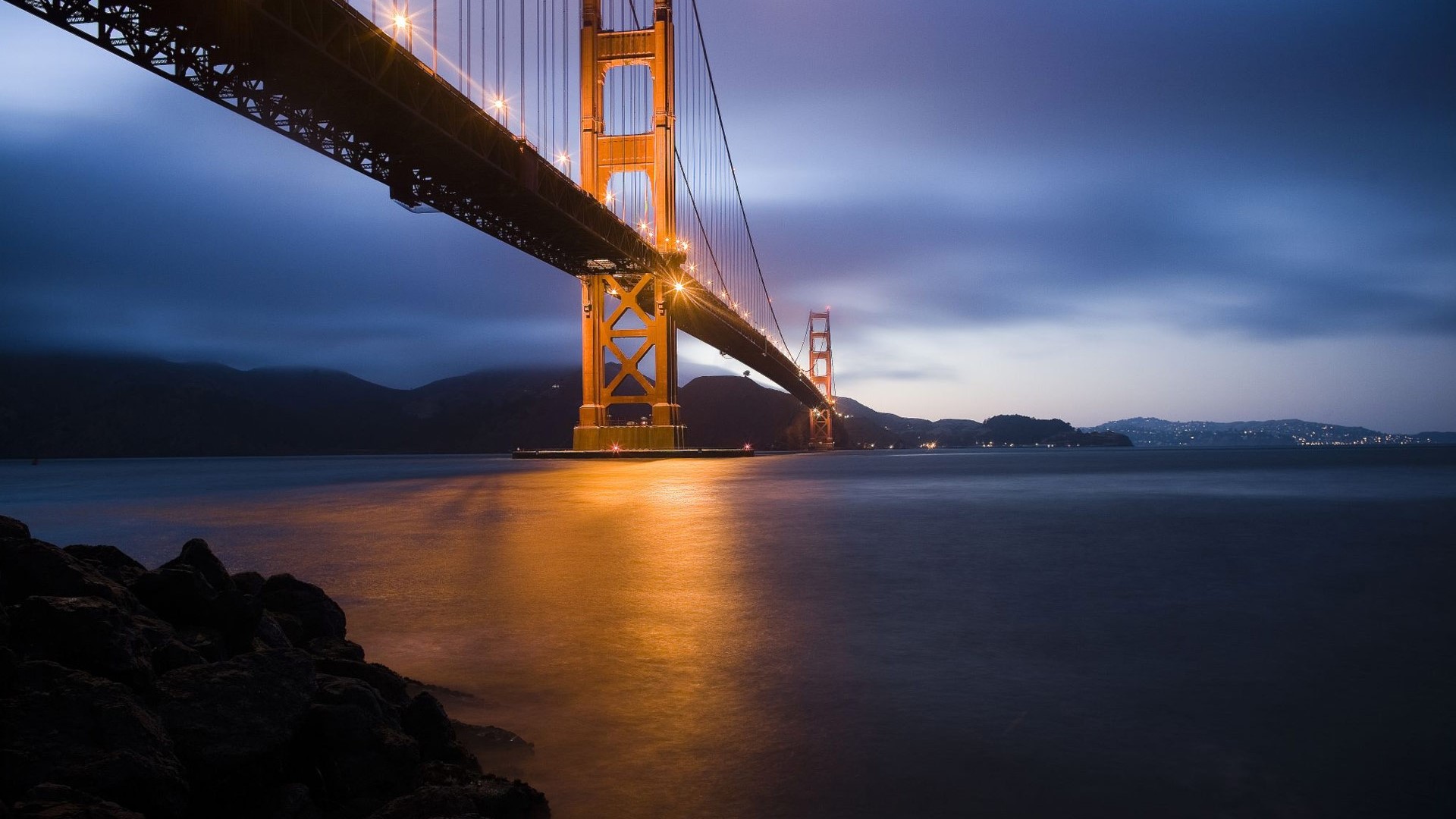Golden Gate Bridge at Dusk HD Wallpaper