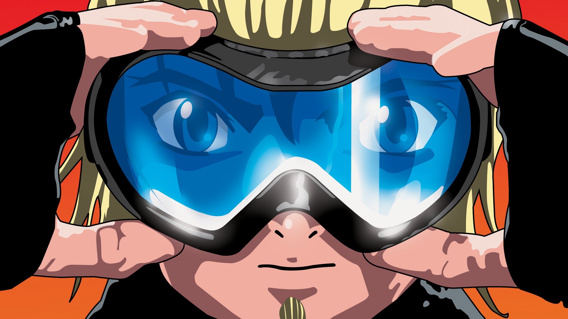 Anime character wearing goggles HD Wallpaper