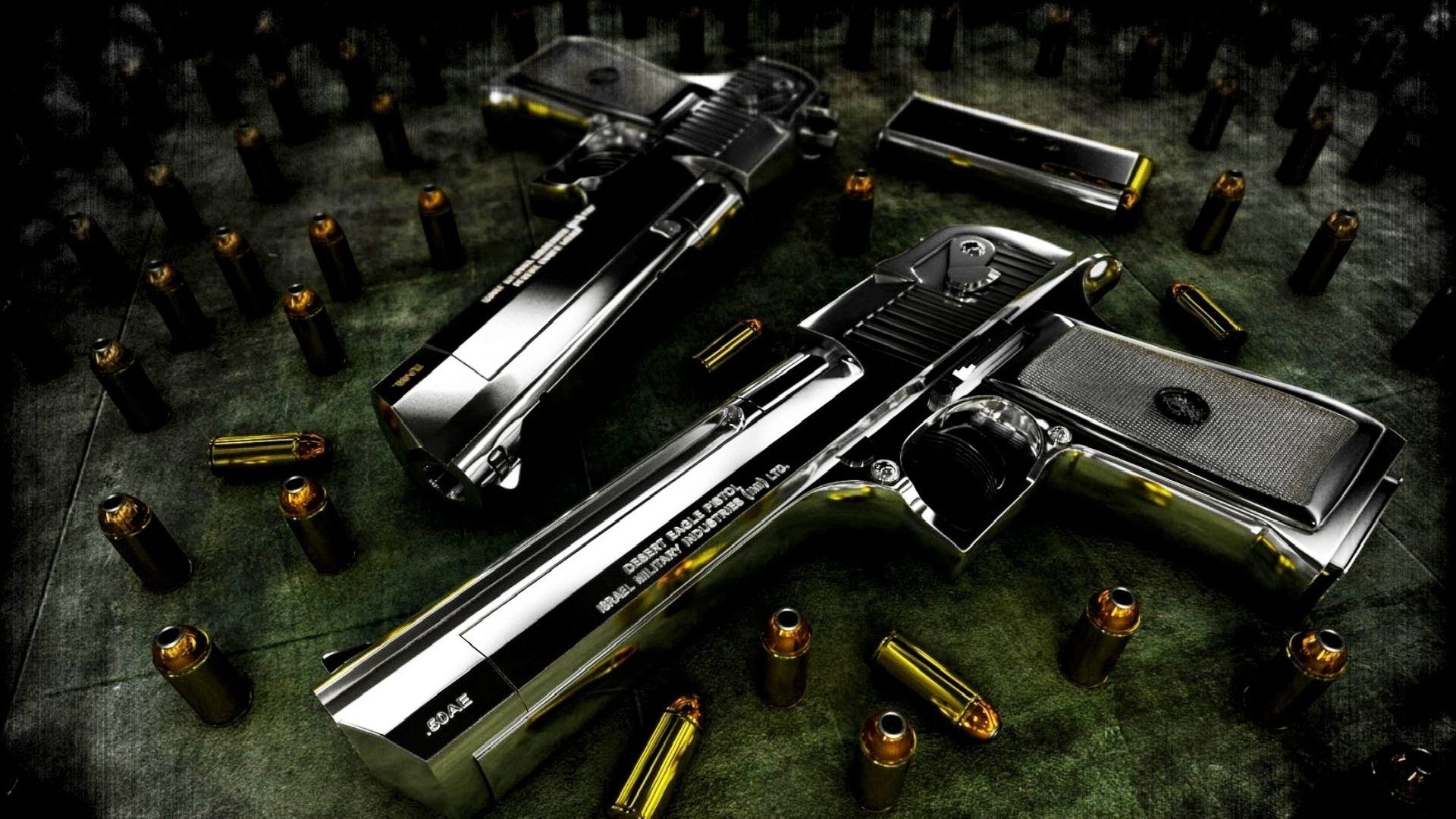 Desert Eagle Pistols and Ammunition HD Wallpaper