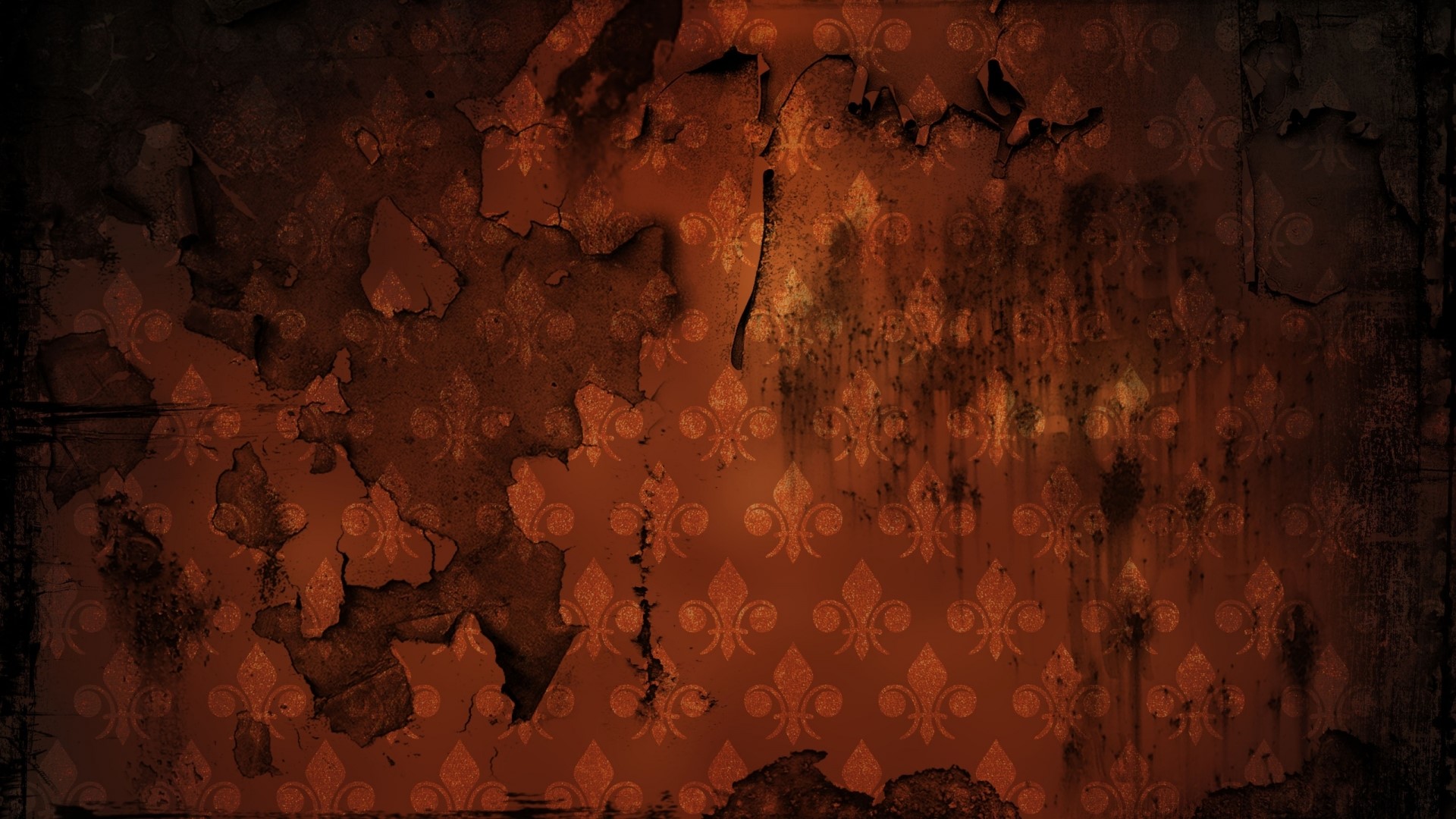 Grunge texture with fleur-de-lis pattern HD Wallpaper