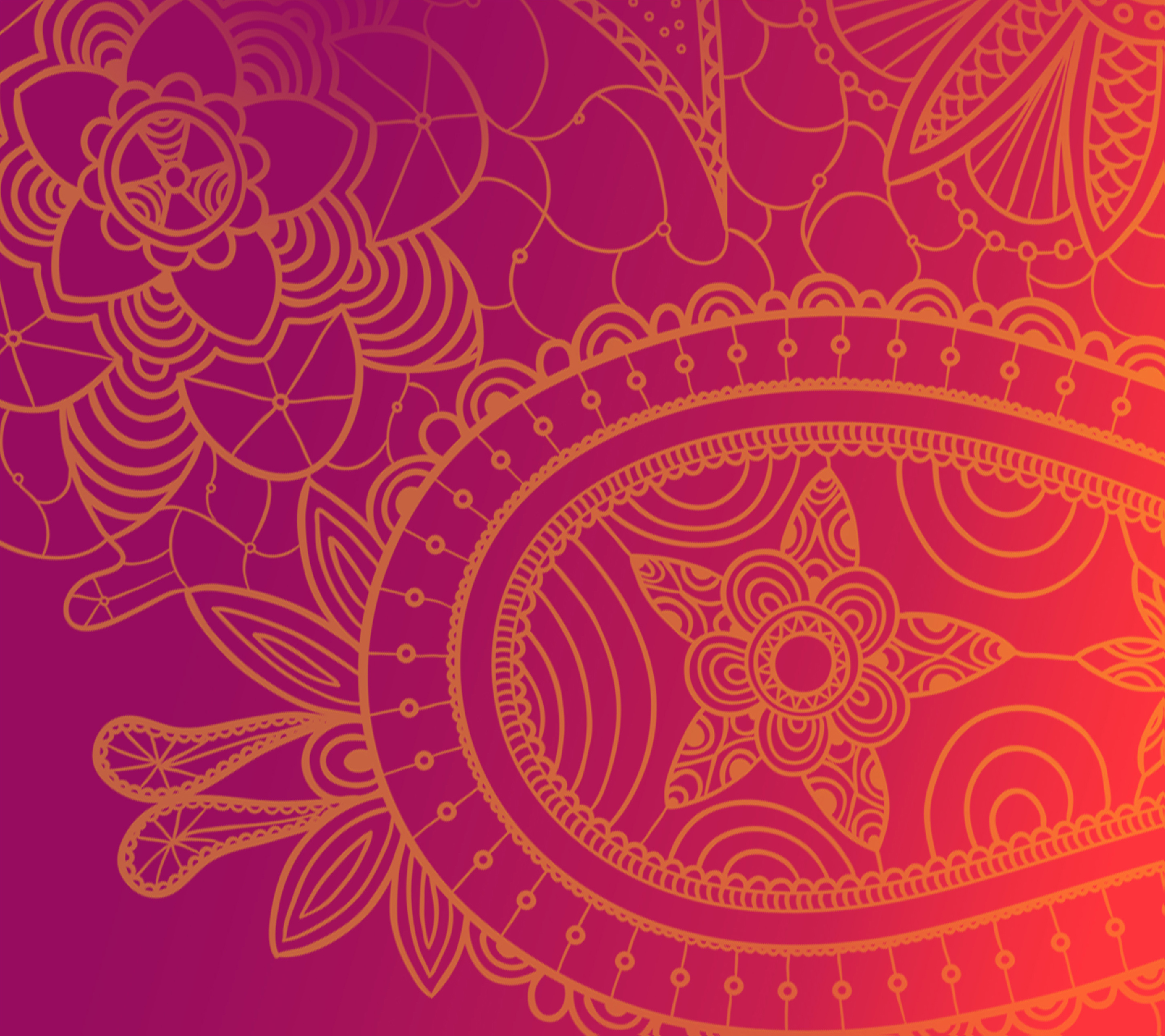 Floral Paisley Pattern Design HD Wallpaper