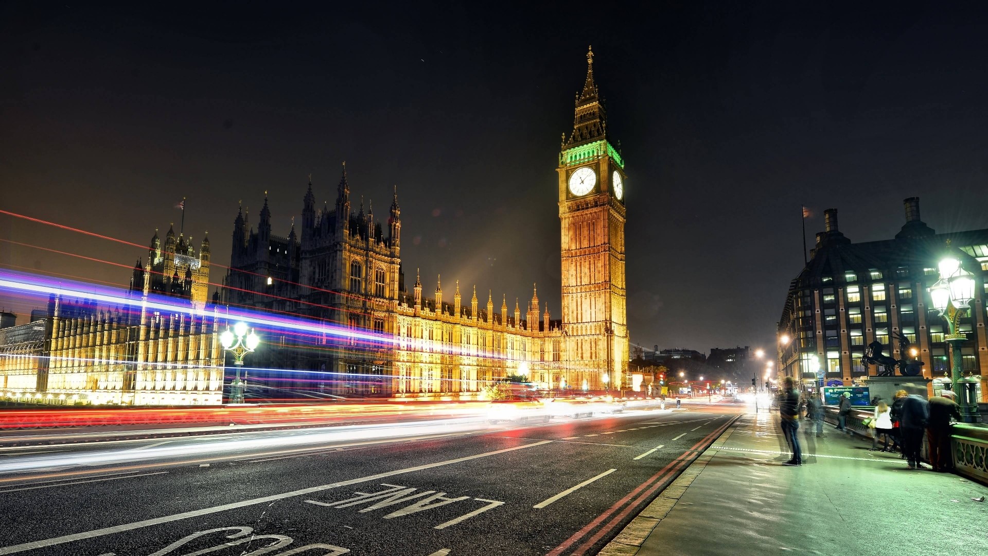 Big Ben at Night HD Wallpaper