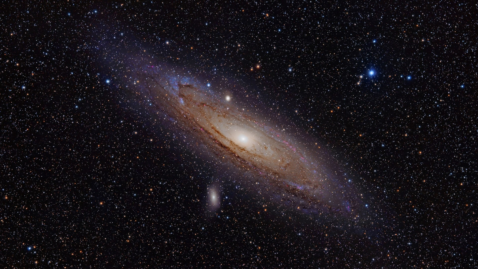 Andromeda Galaxy and Stars HD Wallpaper