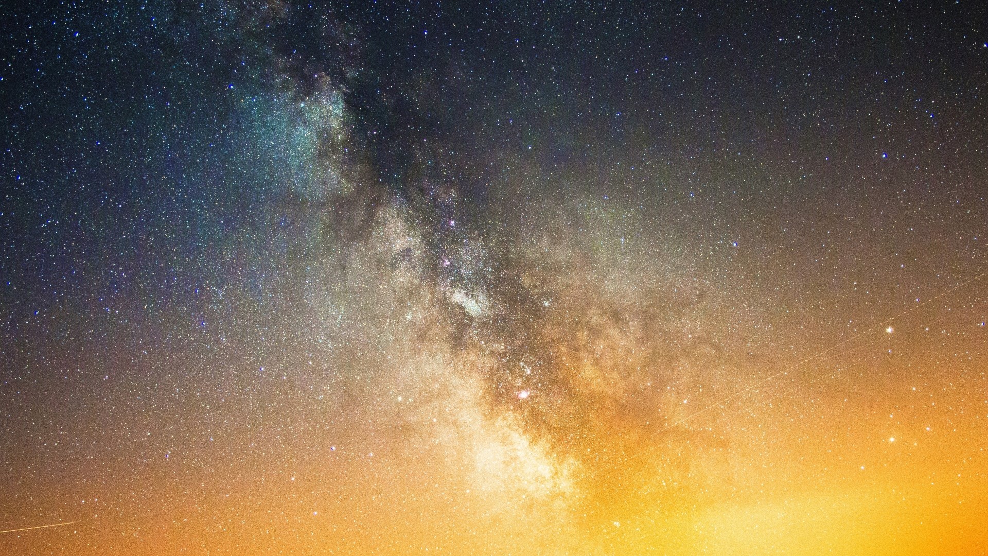 Milky Way Galaxy in Night Sky HD Wallpaper