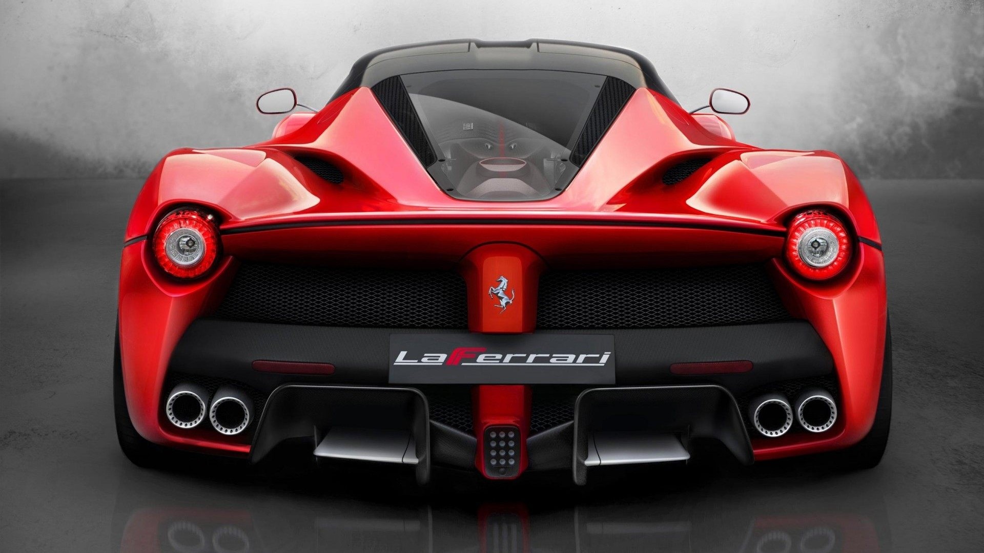 Ferrari LaFerrari Rear View HD Wallpaper