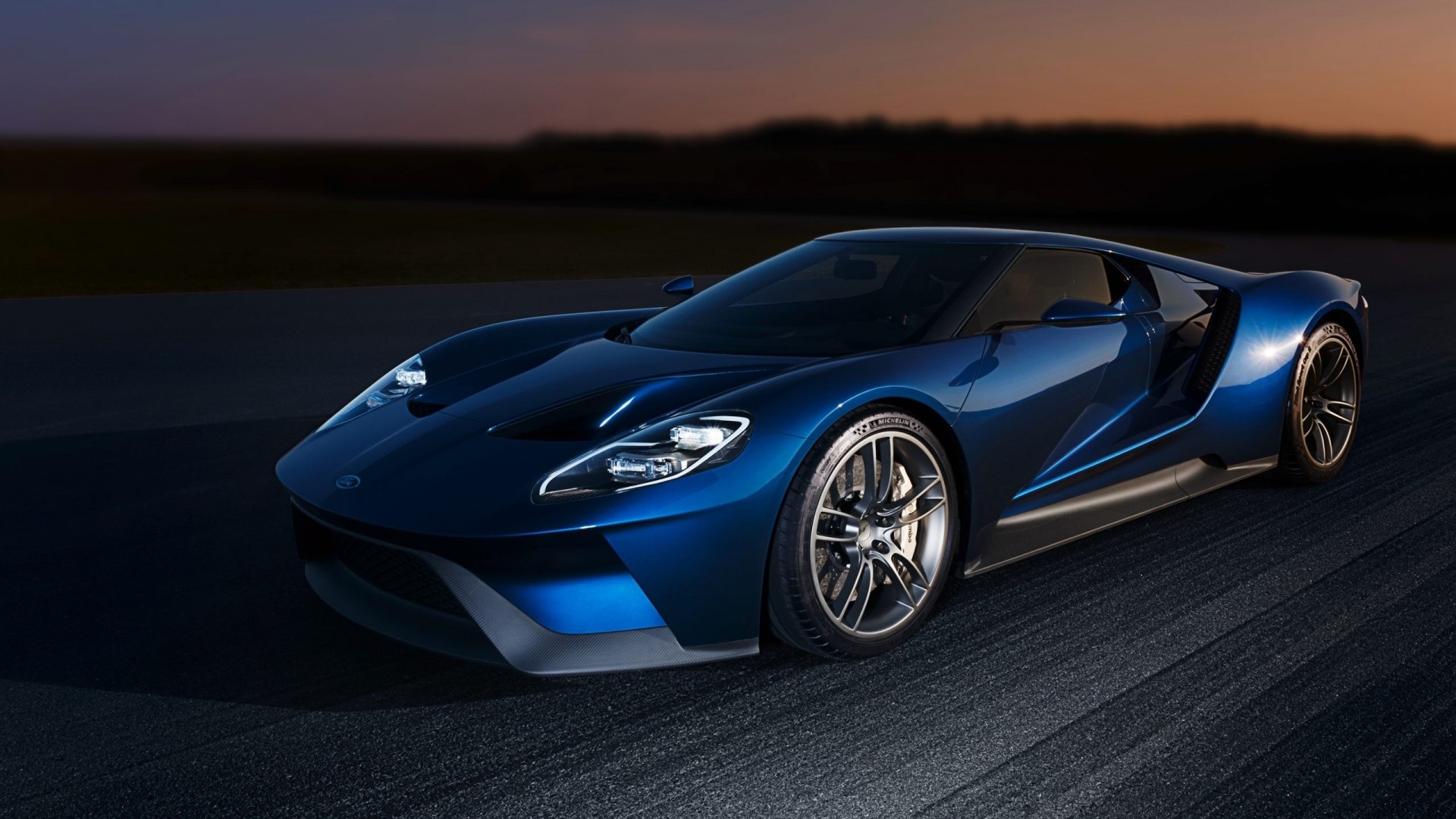 Blue 2016 Ford GT HD Wallpaper