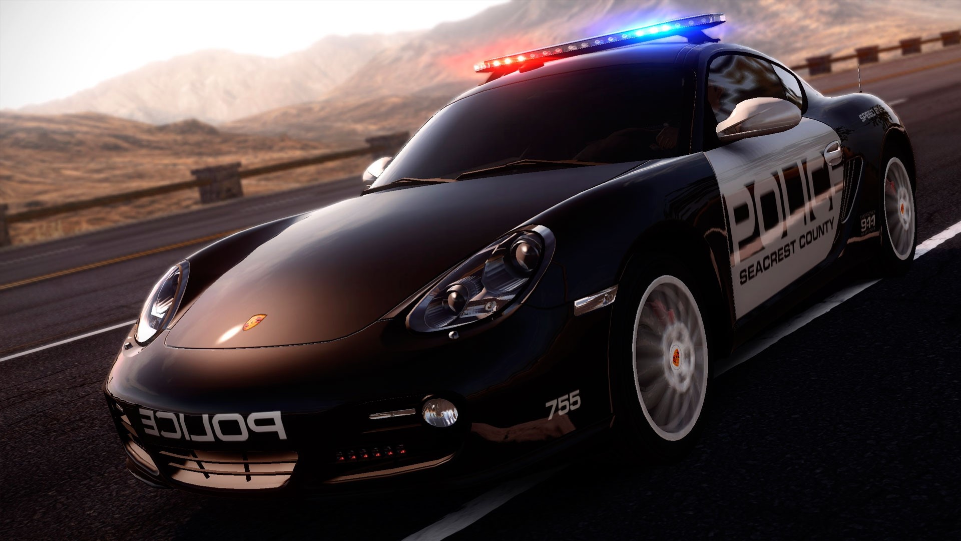 Porsche Police Car from Seacrest County HD Wallpaper