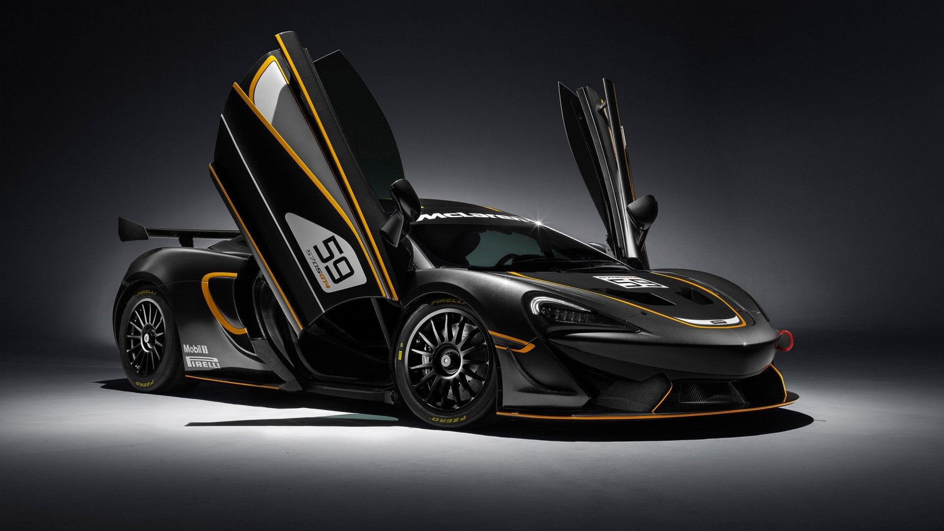 2016 McLaren 570S GT4 race car HD Wallpaper