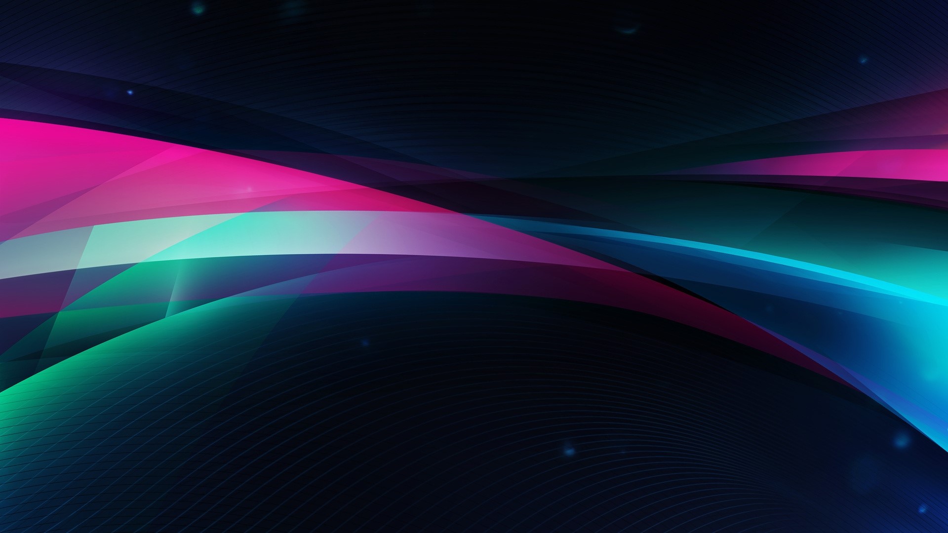 Abstract Swirls of Pink, Teal, and Blue HD Wallpaper