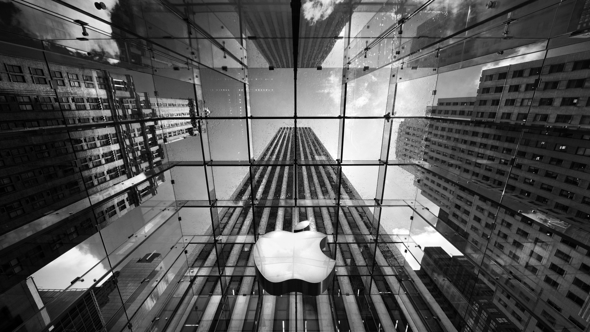 Apple Store New York City Architecture HD Wallpaper