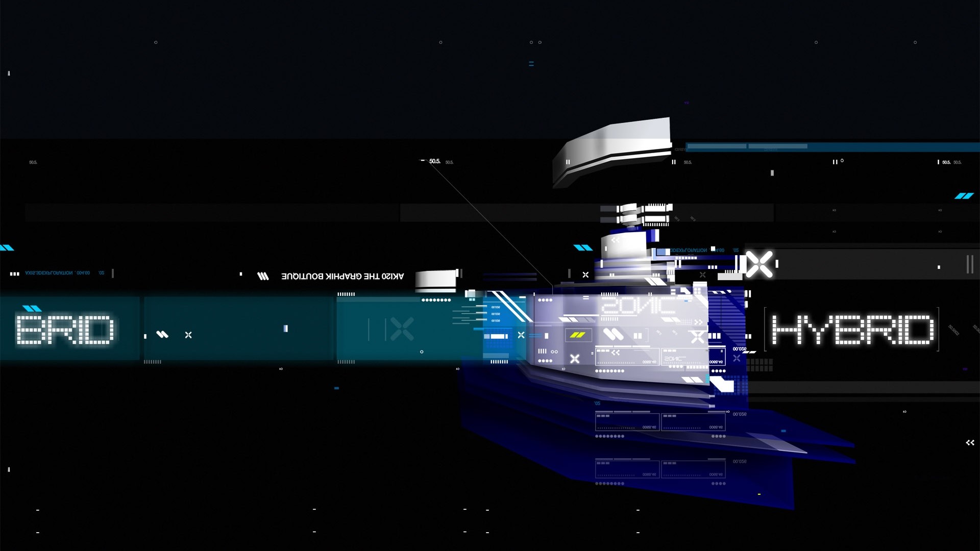 Digital Futuristic Interface with Text HD Wallpaper