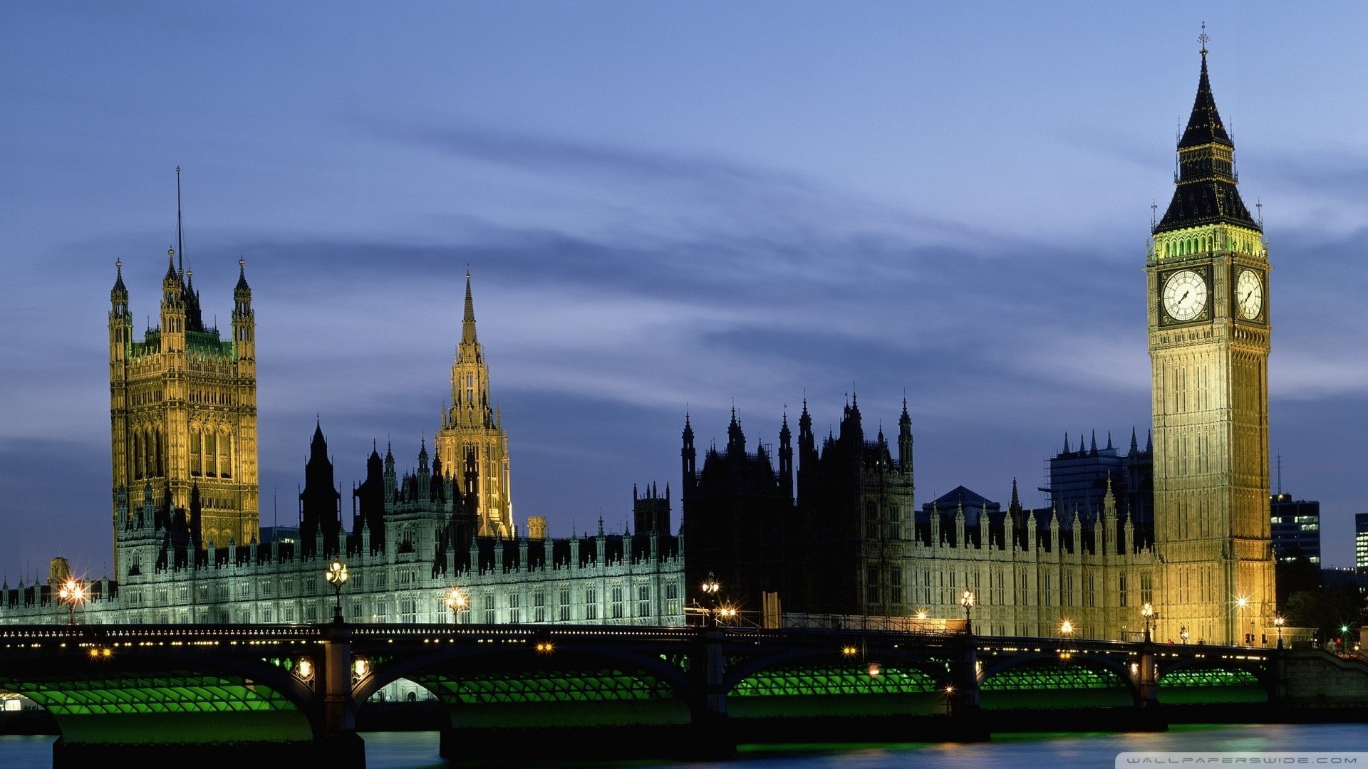 Big Ben and Houses of Parliament at Dusk HD Wallpaper