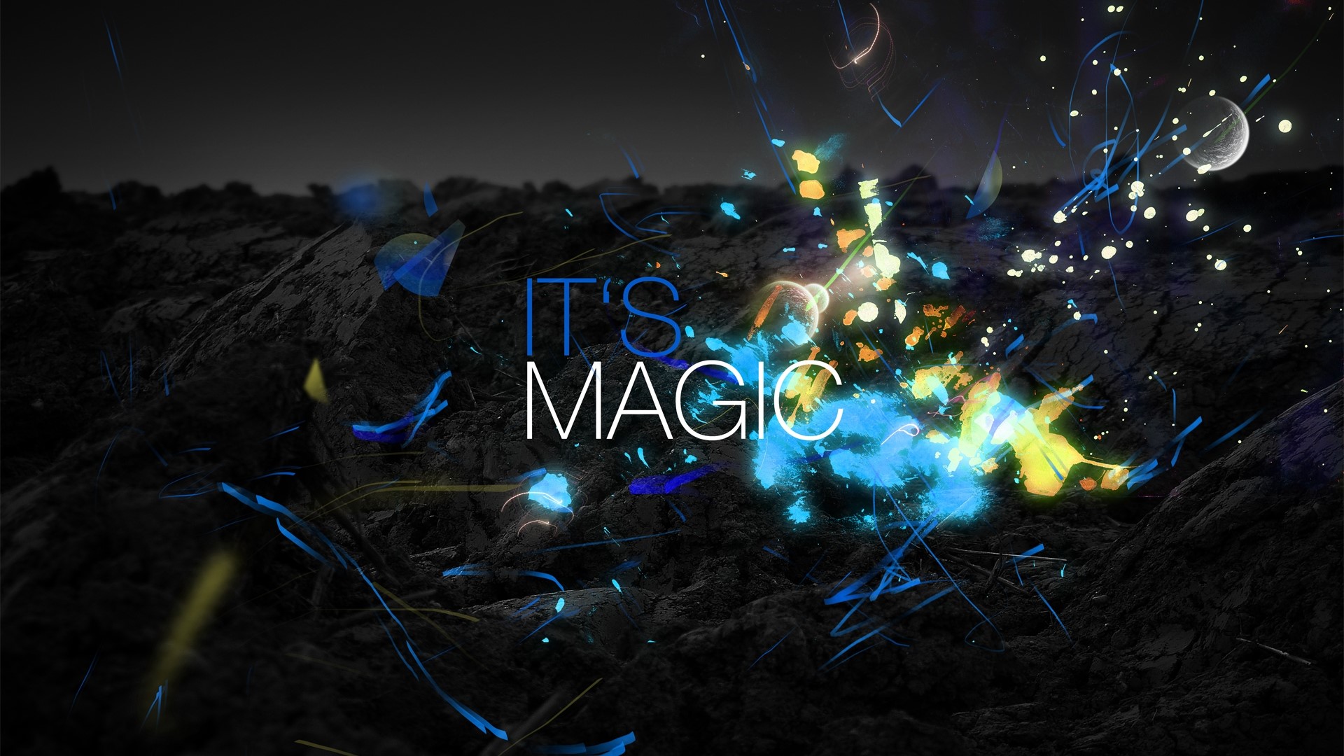 It's Magic abstract particles HD Wallpaper