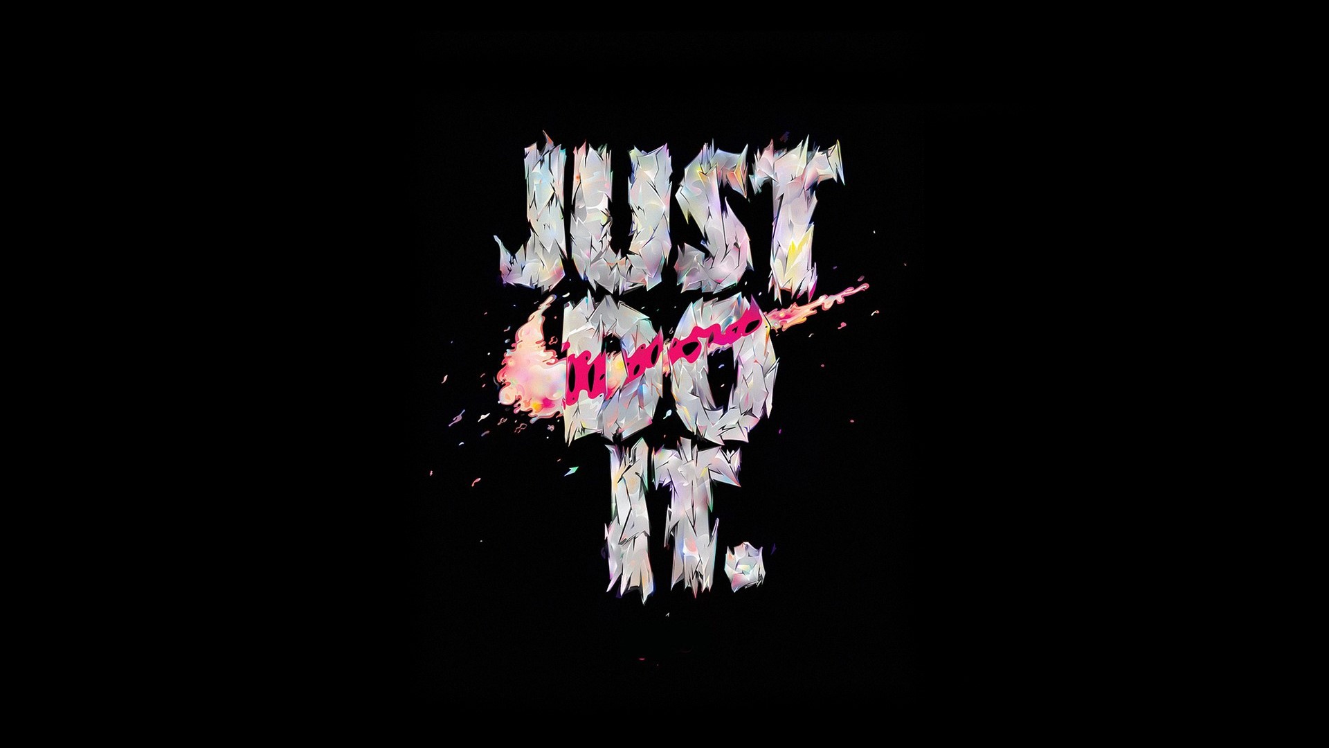 Nike Just Do It logo with abstract design HD Wallpaper