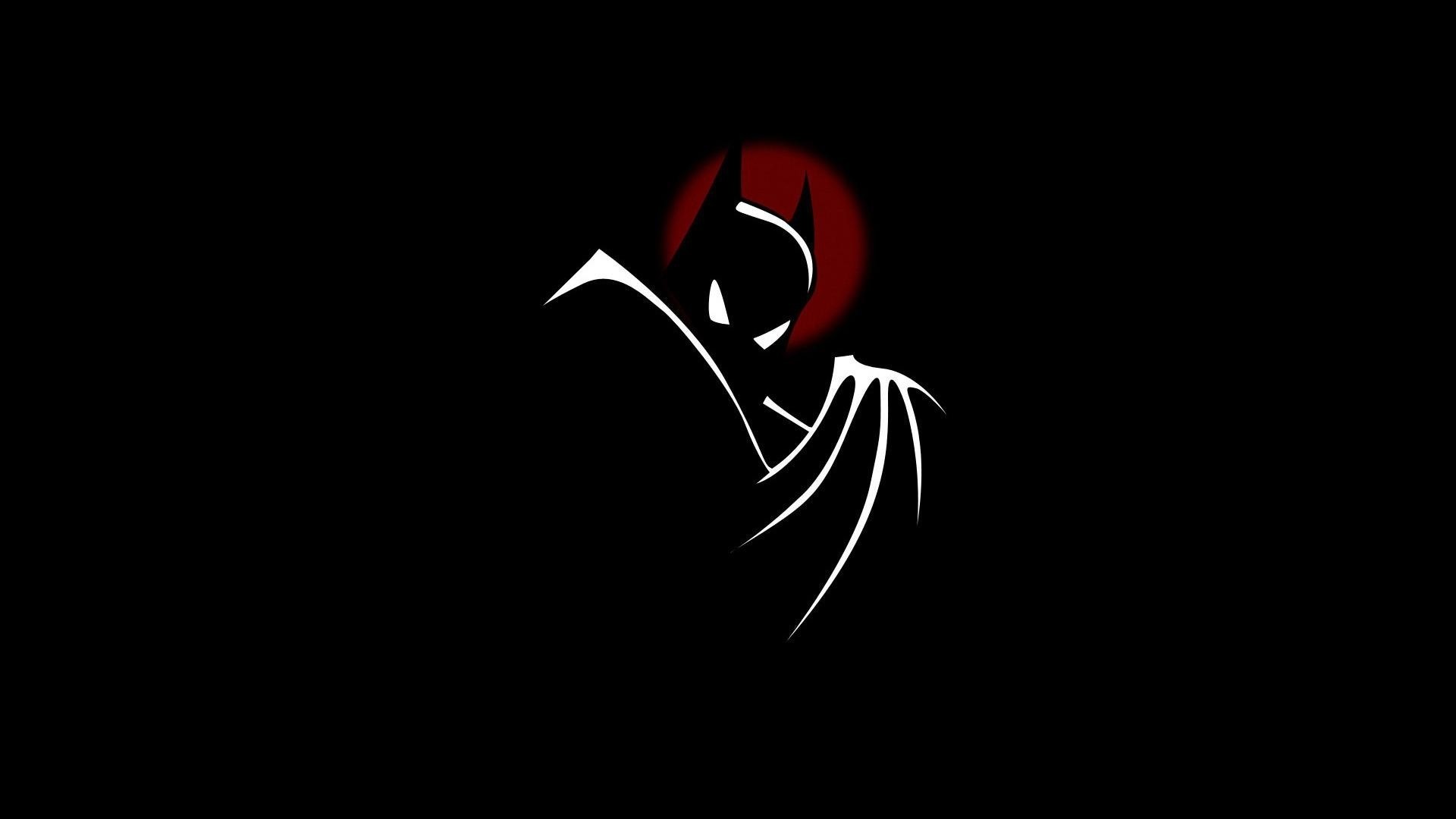 Minimalist Batman Silhouette HD Wallpaper