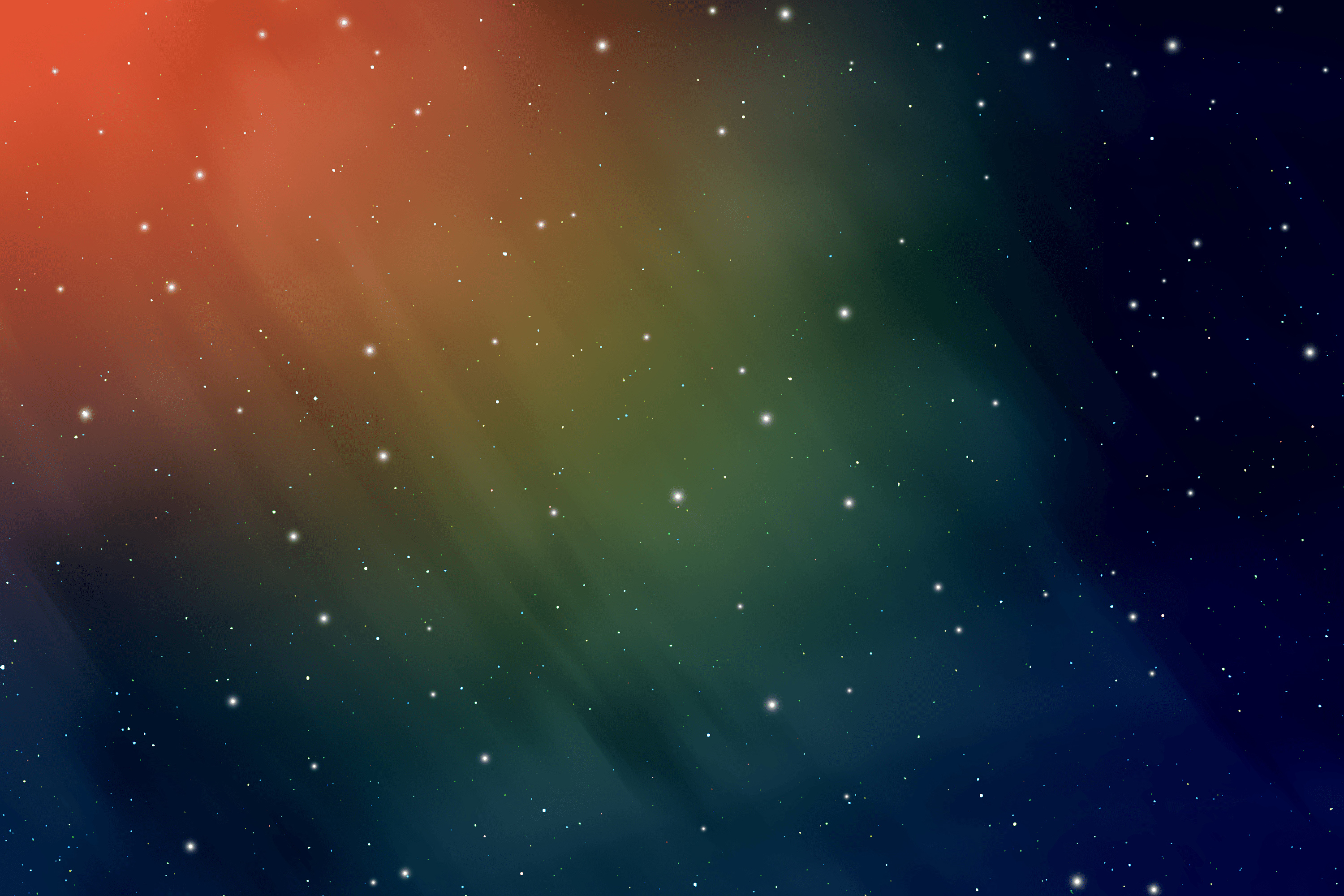 Colorful starry space with light streaks HD Wallpaper