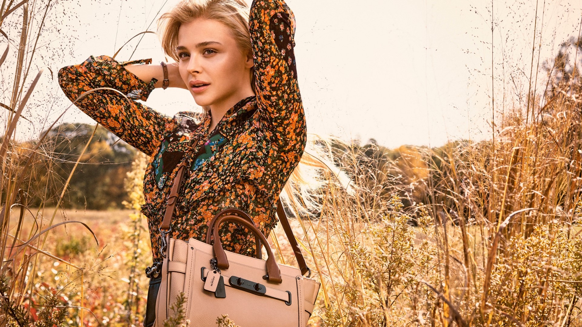 Chloe Moretz for Coach HD Wallpaper