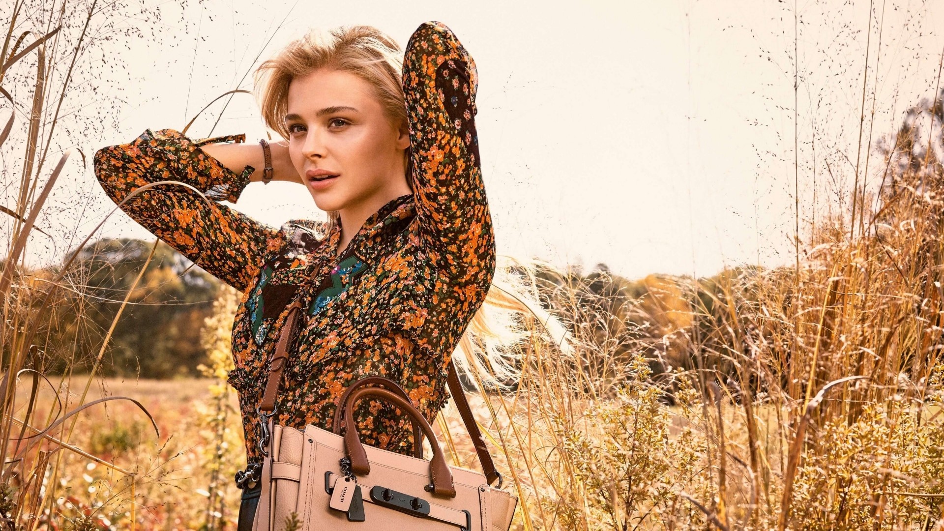 Chloe Moretz for Coach Spring 2016 Campaign HD Wallpaper