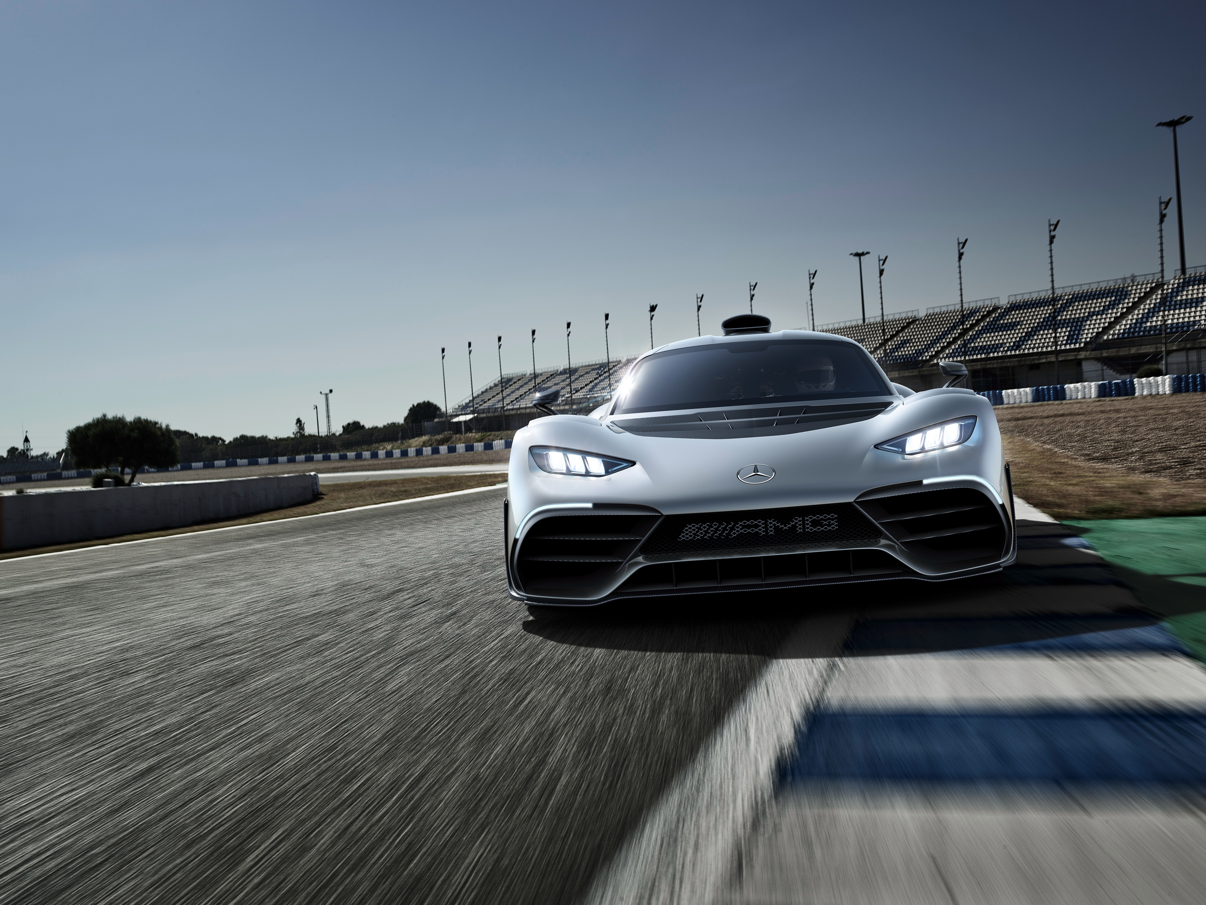 Mercedes-AMG Project One on a Race Track 4K HD Wallpaper