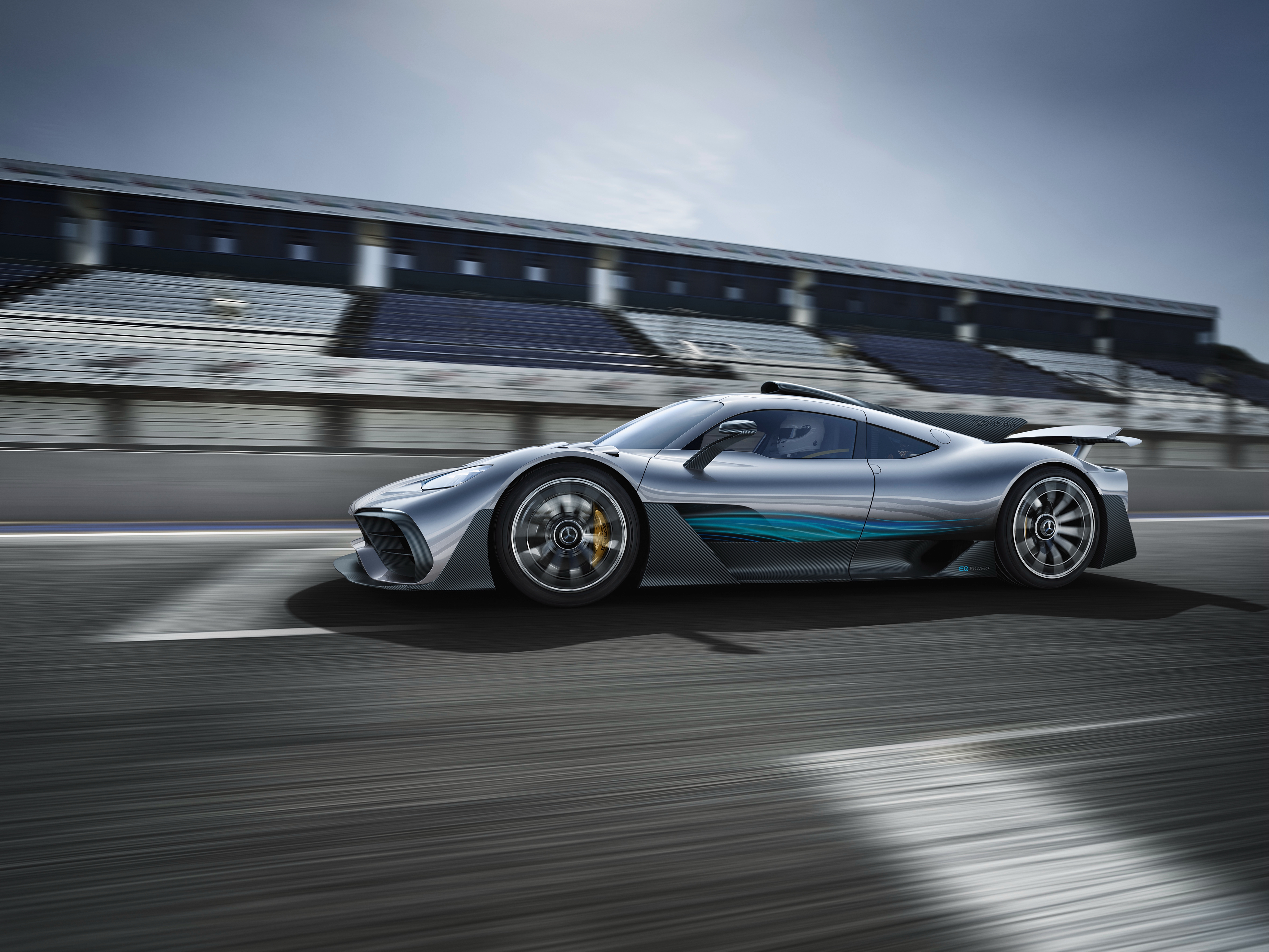 Mercedes-AMG Project One on a Racetrack HD Wallpaper