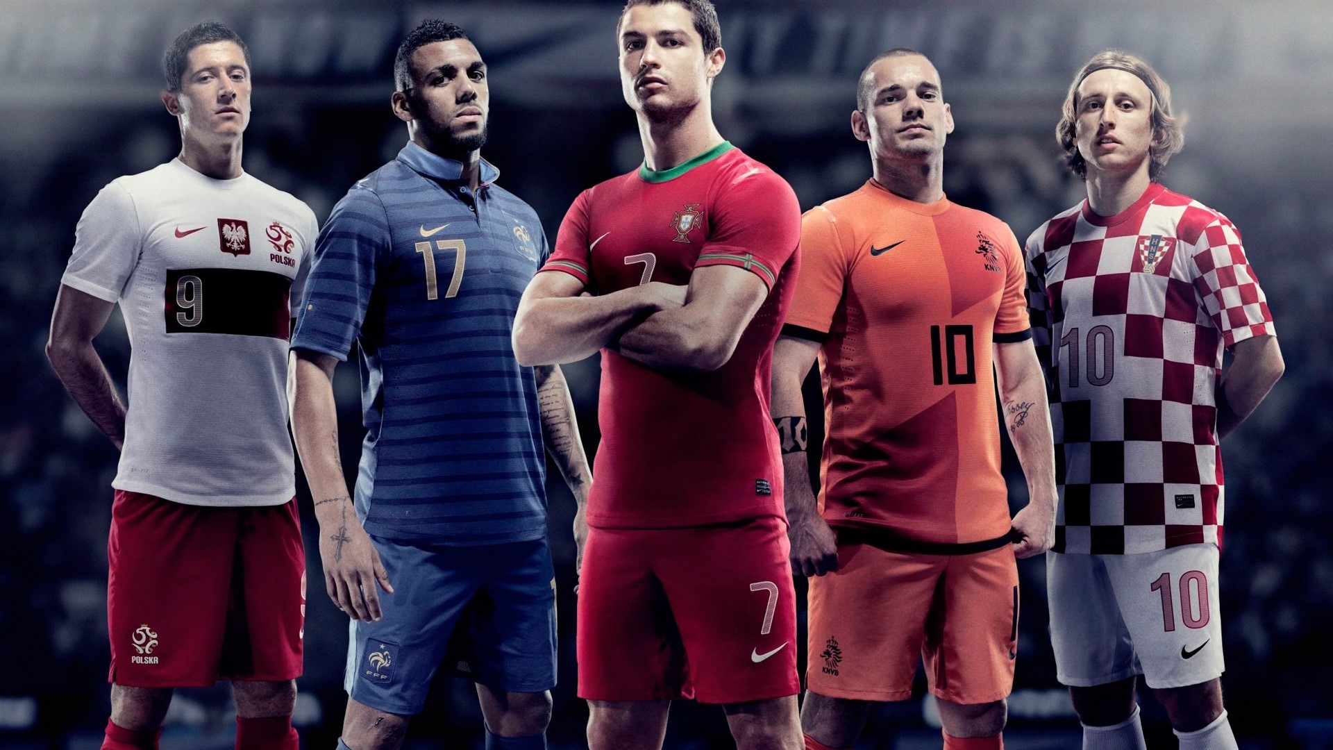 Euro 2012 Football Players HD Wallpaper