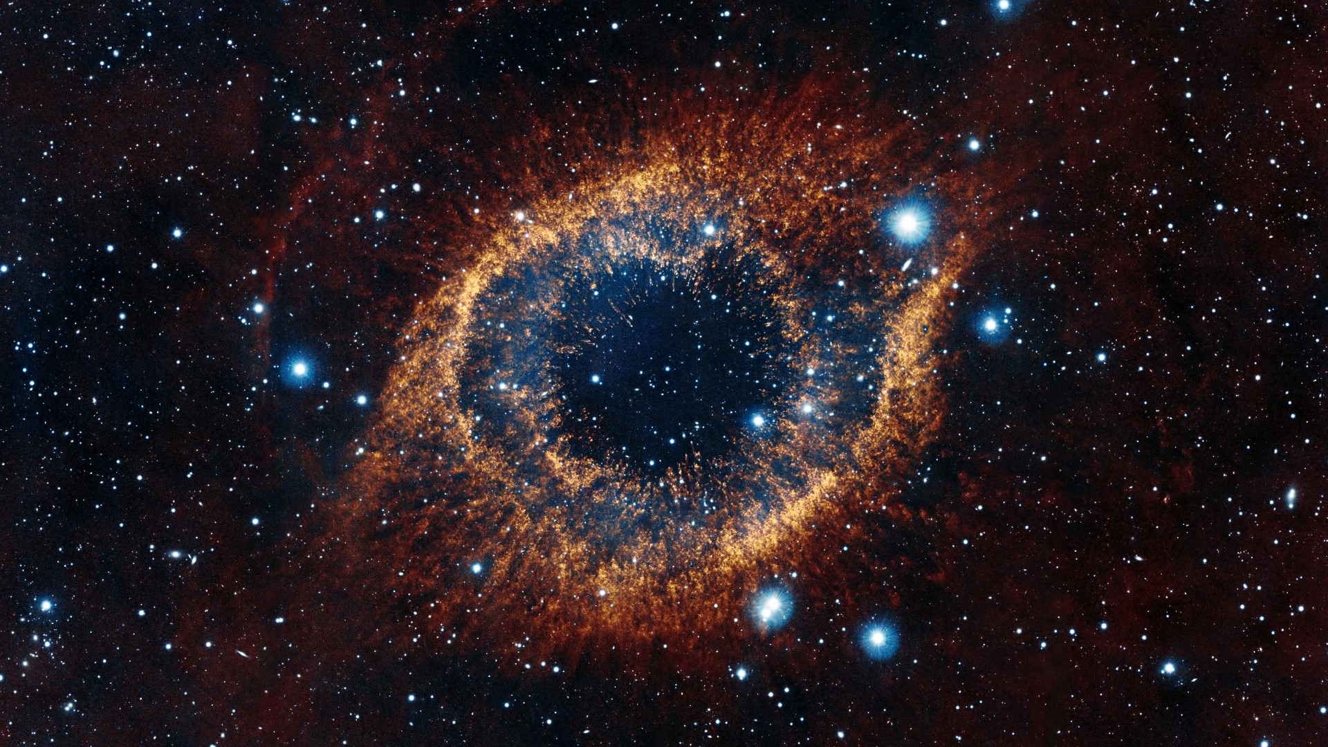 The Helix Nebula in Space HD Wallpaper