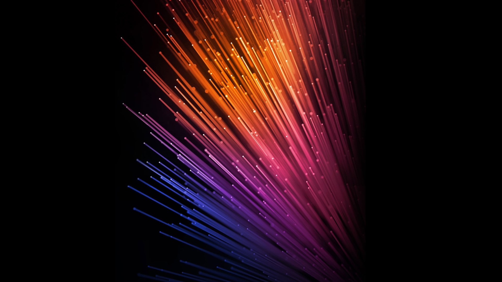 Abstract lines with orange, pink, and blue gradient HD Wallpaper