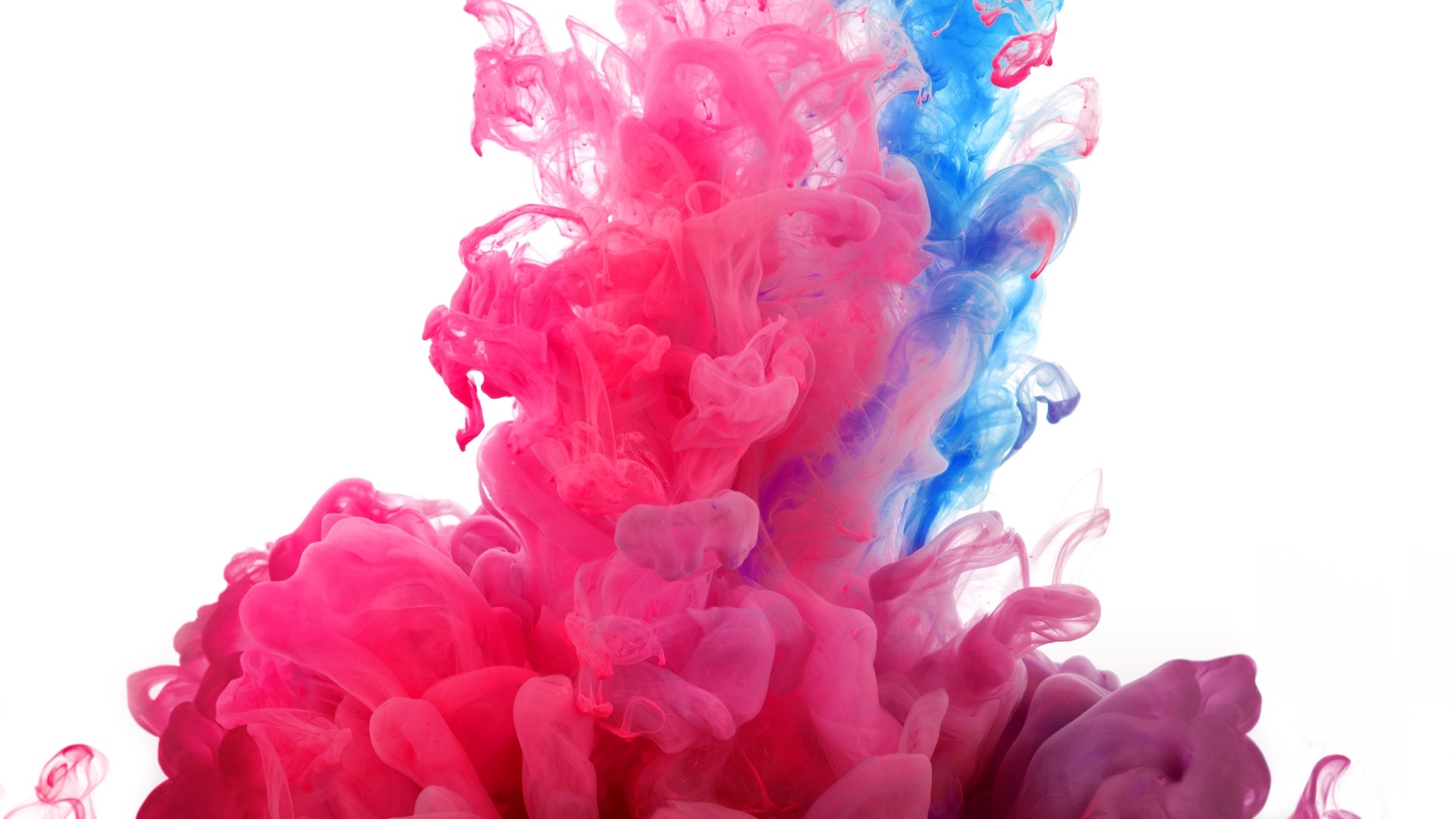 Pink and Blue Smoke Colors HD Wallpaper
