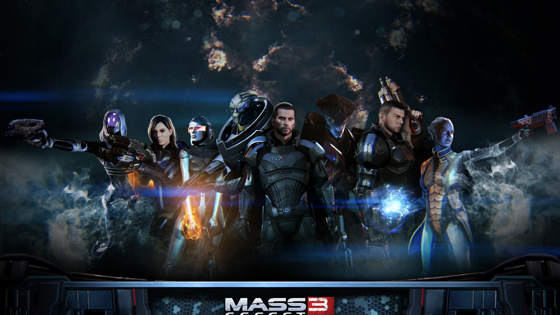 Mass Effect 3 Extended Cut characters HD Wallpaper