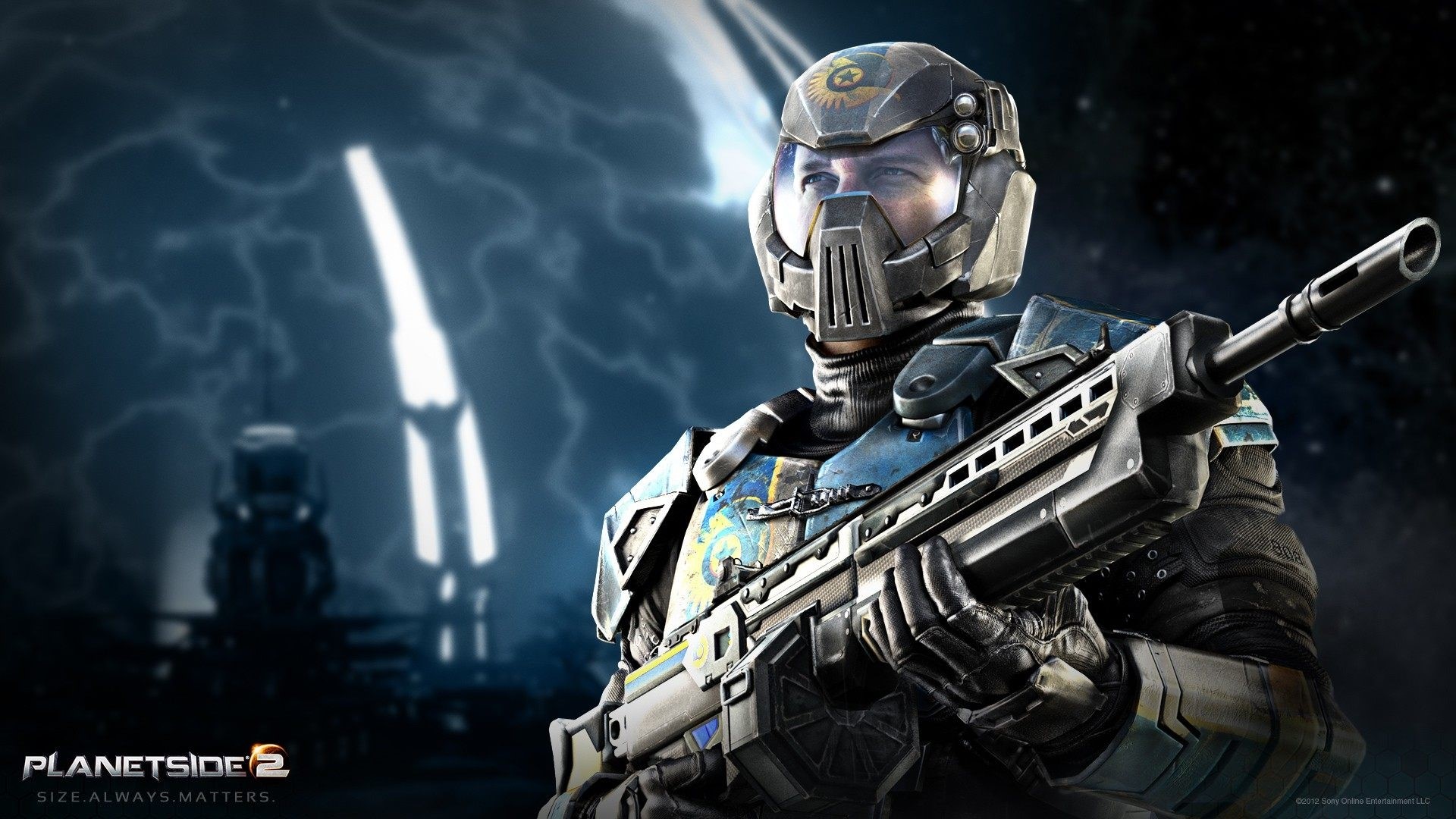Soldier with rifle in PlanetSide 2 HD Wallpaper