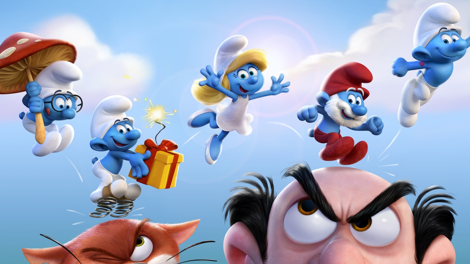 Smurfs from The Smurfs: The Lost Village HD Wallpaper
